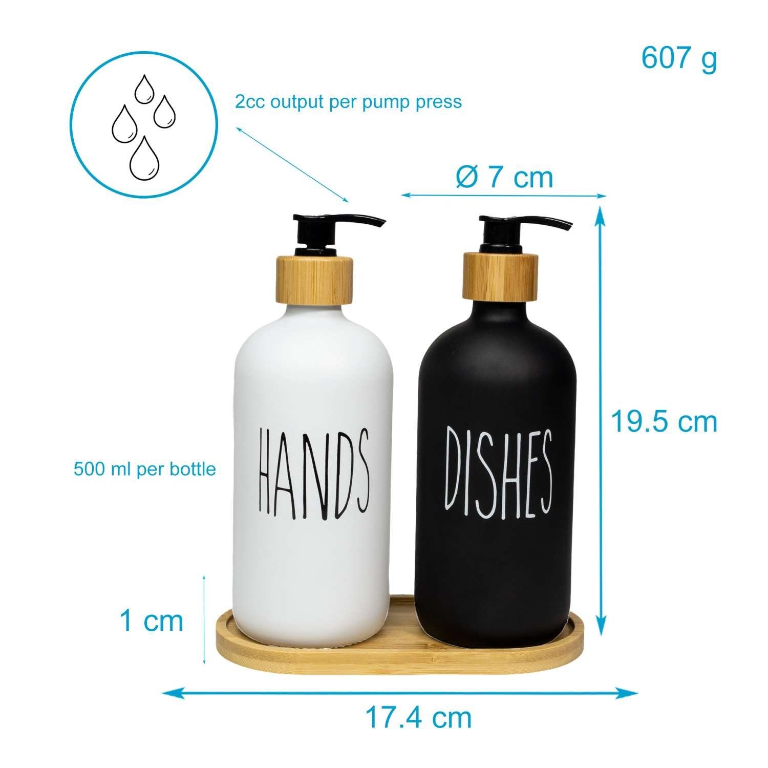 Intirilife Seifenspender, (Set, 3-tlg), 3-teiliges Seifenspender Set Handse günstig online kaufen