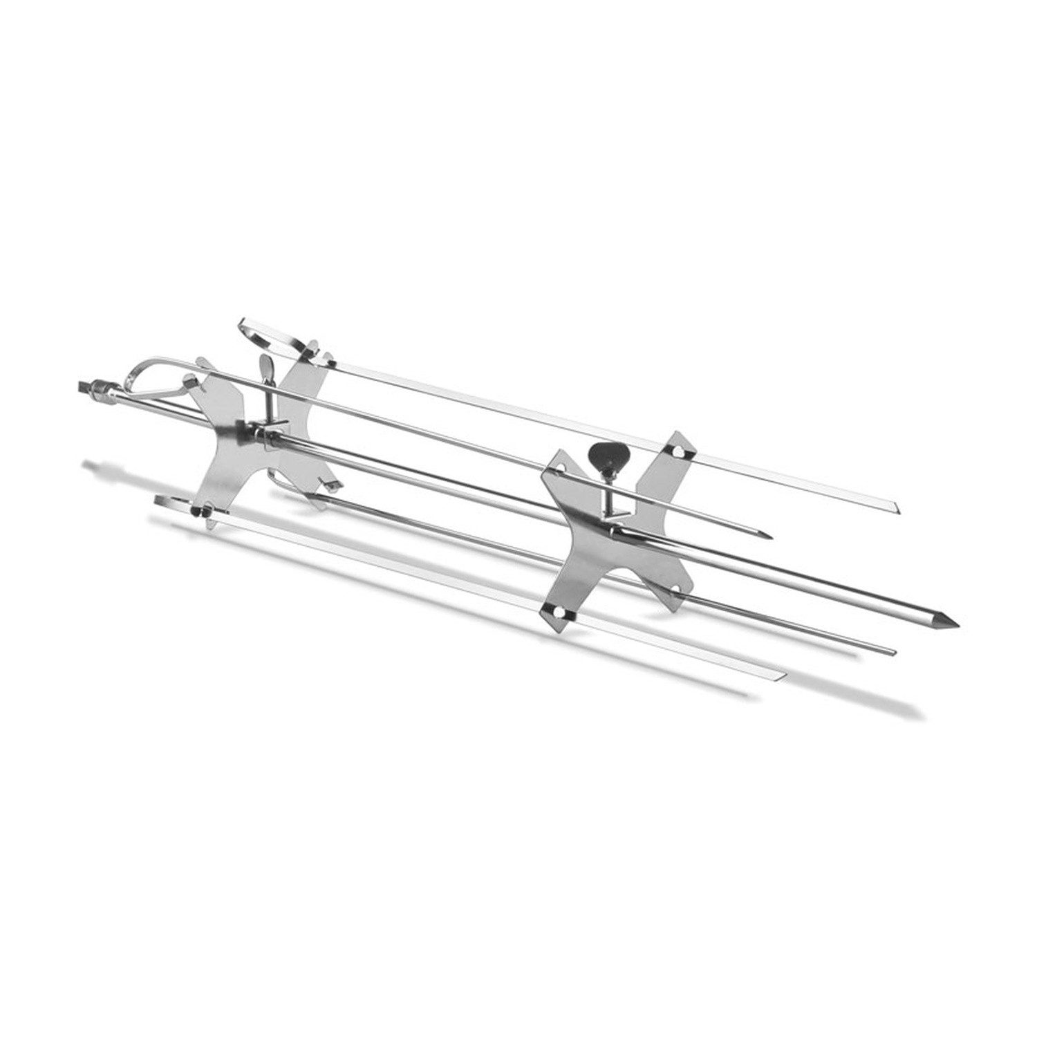 Thüros Drehspieß Thüros Grillspieß mit Fleischhaltern für T3 Grillfläche 42x42 cm