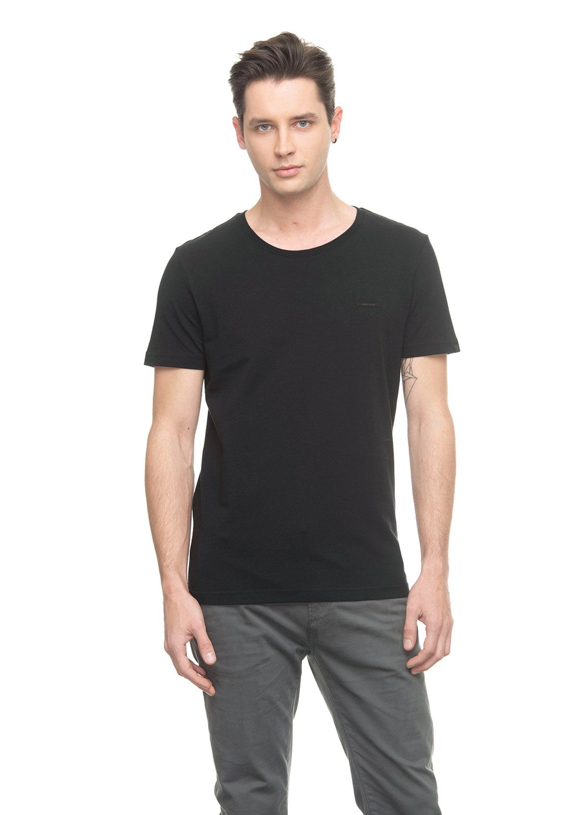 Ragwear T-Shirt Ragwear T-Shirt Herren GLADYN 1922-15003 Schwarz Black 1010