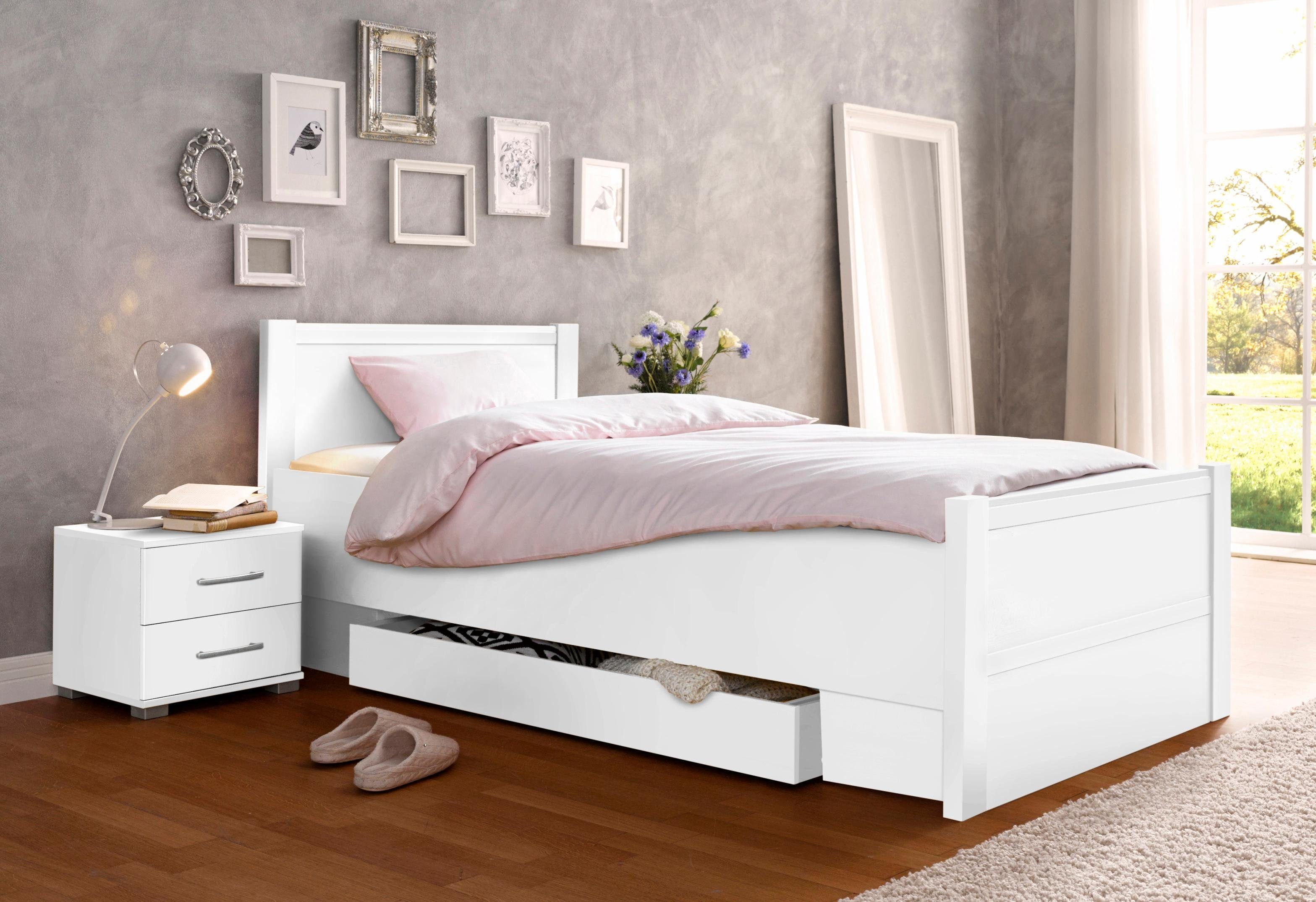 priess Bett Husum Schlafzimmer Jugendzimmer Rahmenbett, Komforthöhe, hochwertige Premium Qualität, für Motorrahmen geeignet – Bild 2 von 5
