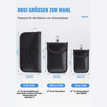 GelldG Schlüsseltasche Keyless Go Schutz Autoschlüssel Schutz Keyless Hülle 2 Pack RFID