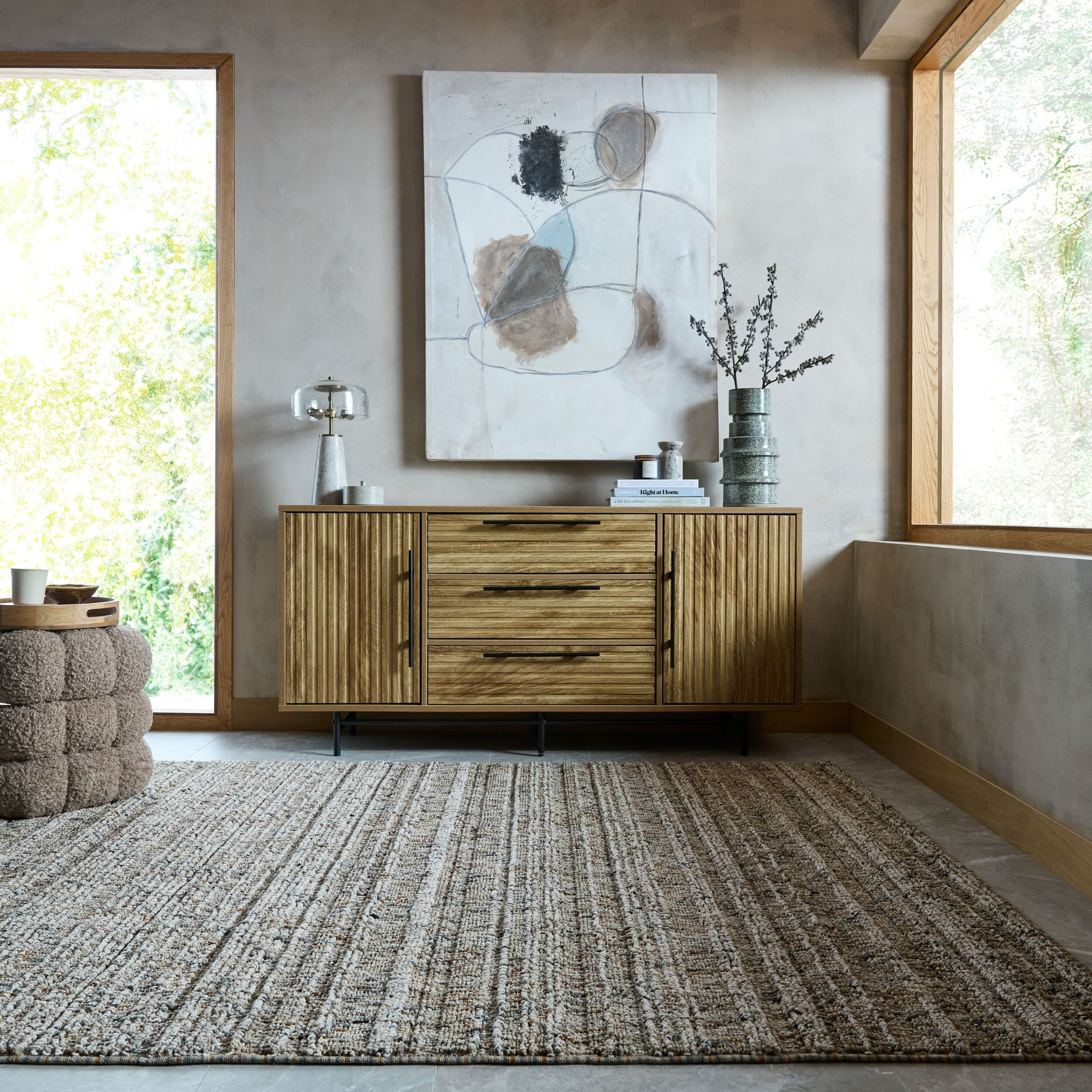 FLAIR RUGS Designteppich AMILY, rechteckig, Höhe: 12 mm, Meliertes Design, Für Wohn-, Schlaf- und Esszimmer geeignet