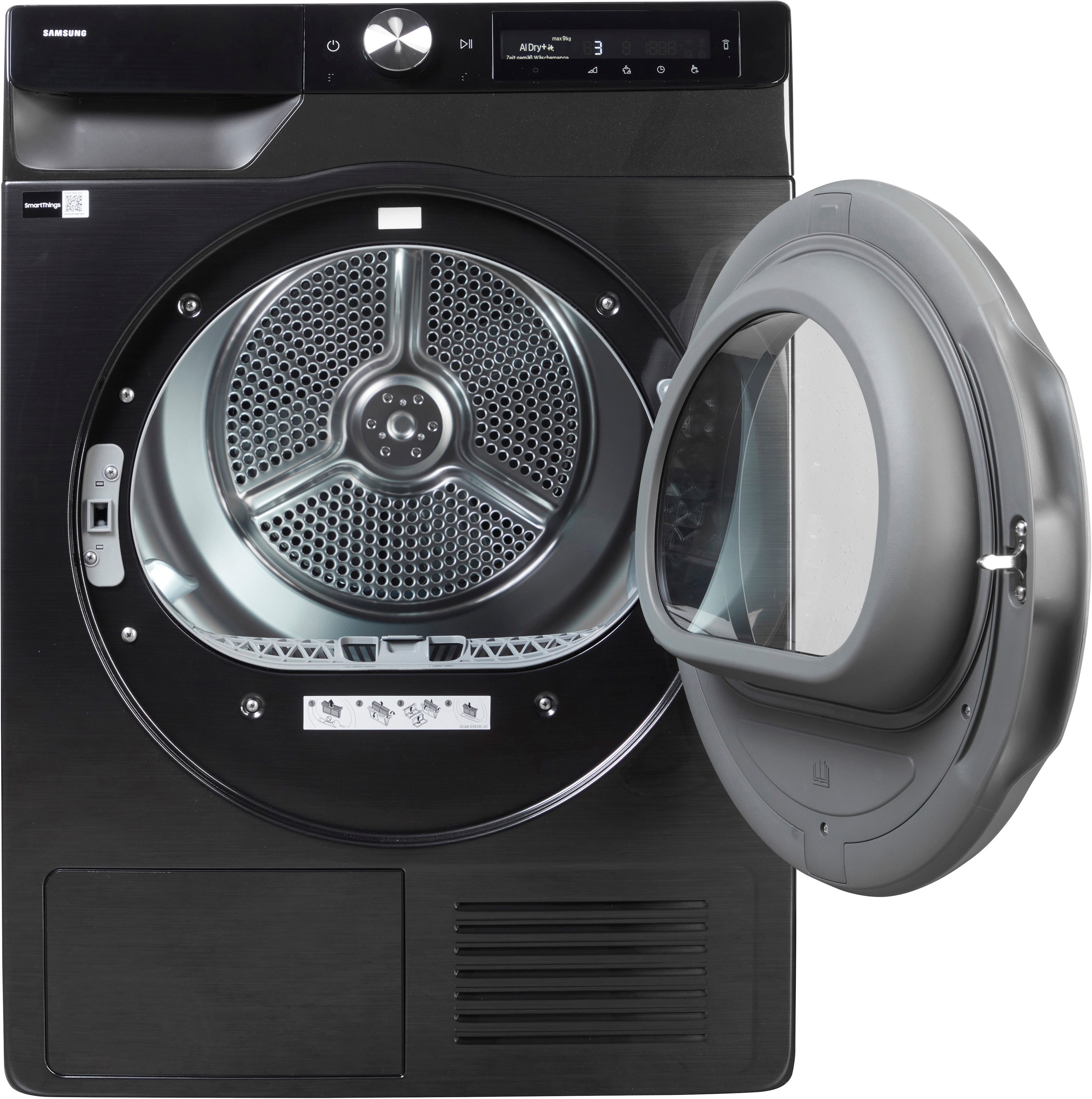 Samsung Wärmepumpentrockner DV6400D DV90DG6845LBU2, Klartext-Display - Einfache und komfortable Bedienung