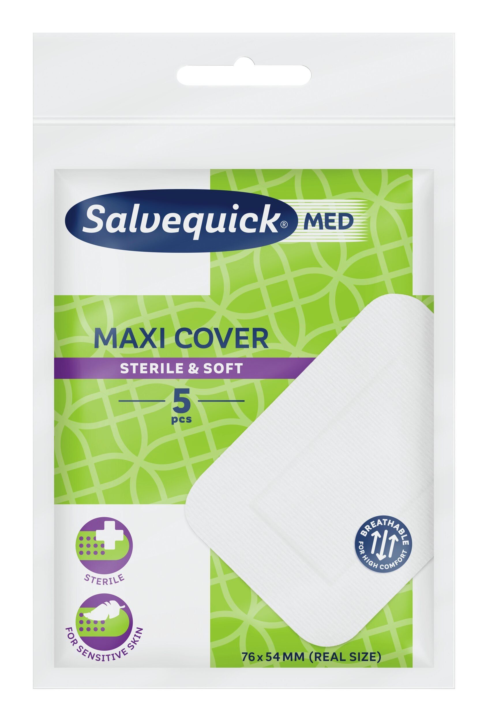 Salvequick® Wundpflaster, Maxi-Pflaster 76 x 54 mm