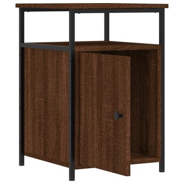 vidaXL Nachttisch Nachttisch Braun Eichen-Optik 40x42x60 cm Holz Nachtkonsole Nachtschra