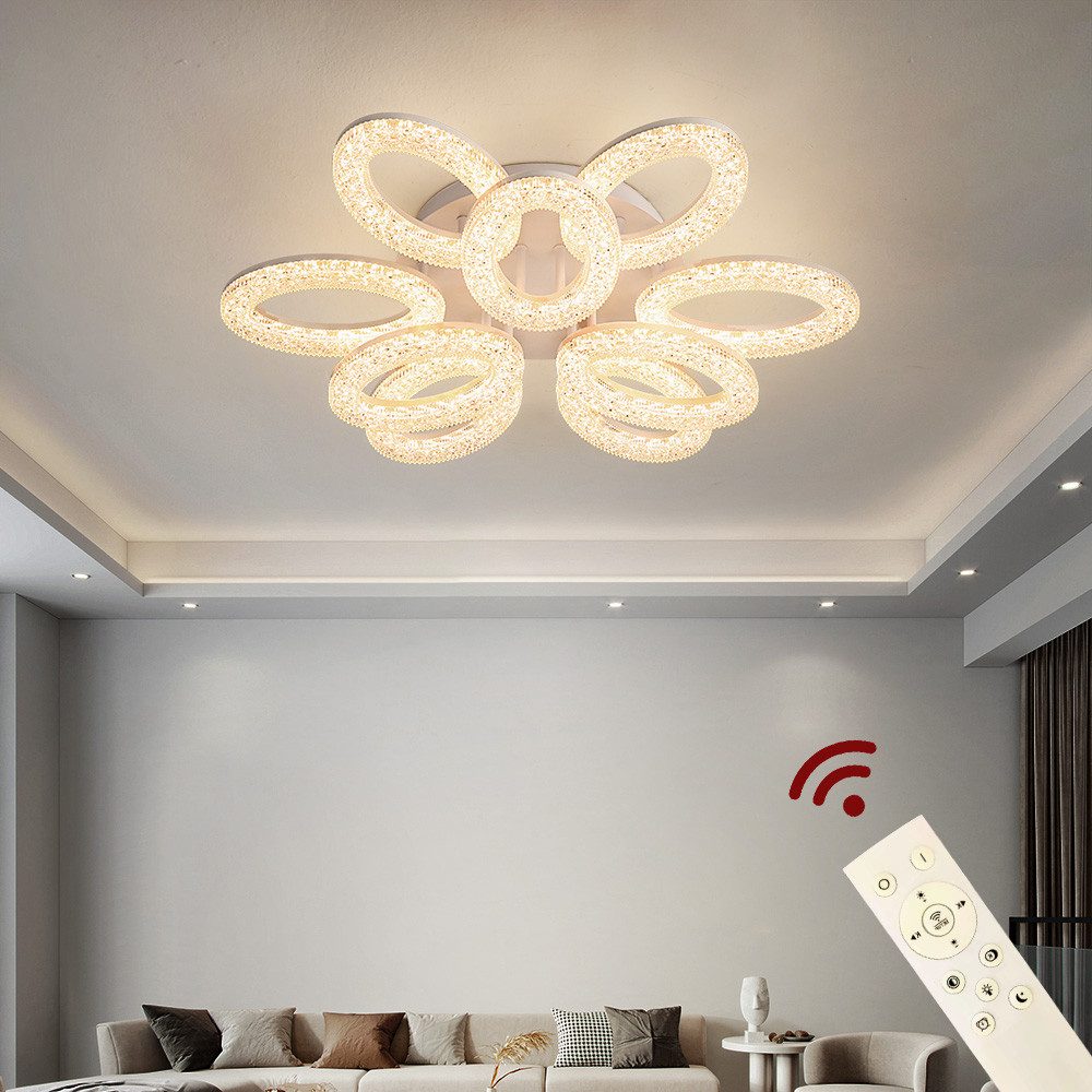 Eurotondisplay LED Deckenleuchte LED Deckenlampe Fernbedienung Lichtfarbe/H günstig online kaufen