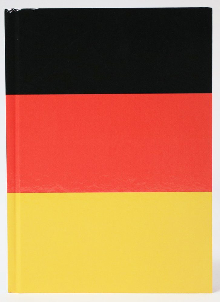 ADINA Notizbuch ADINA Notizbuch A5 fester Deckel dotted Deutschland Fahne