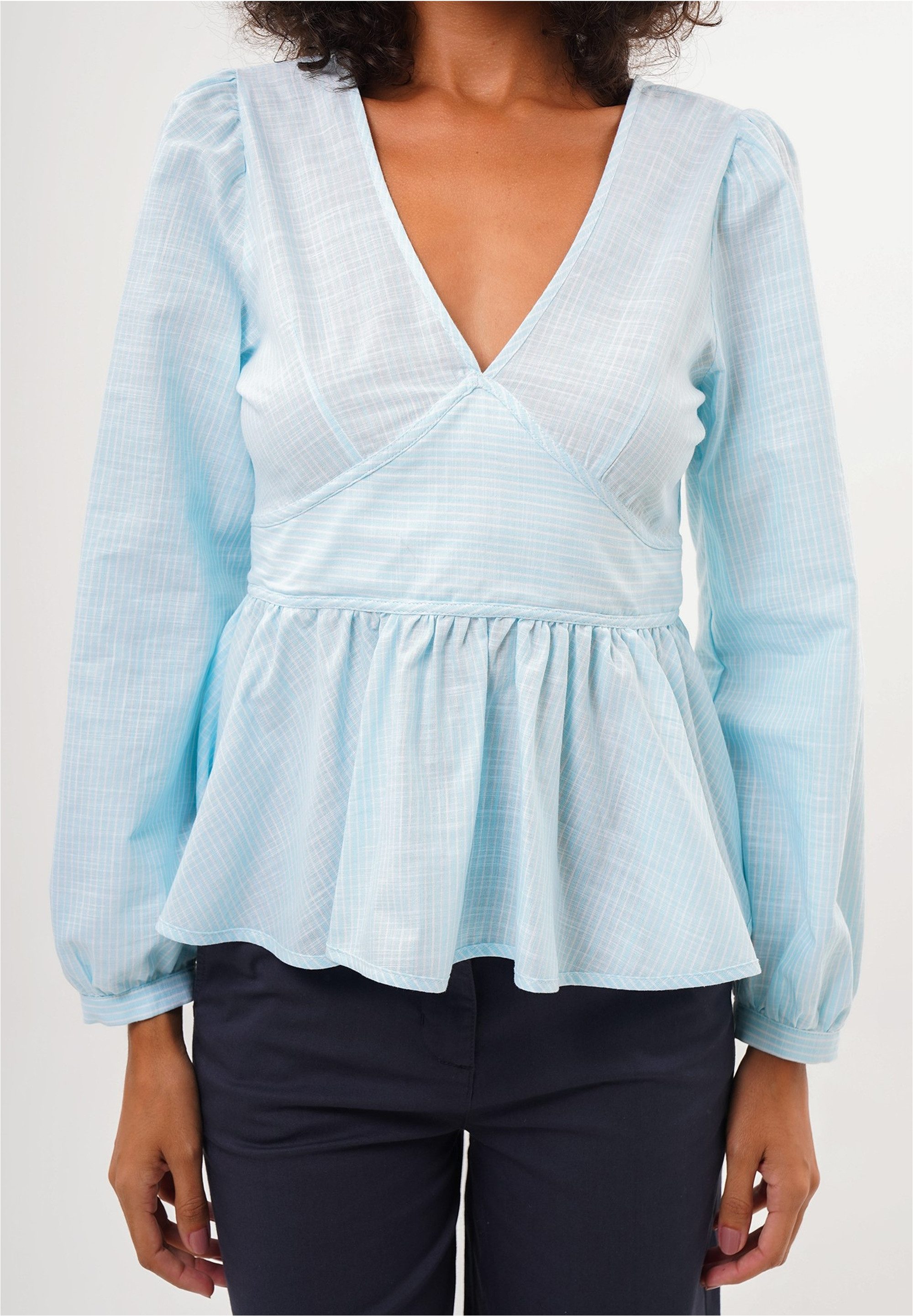 freshlions Klassische Bluse "Brielle", (1 tlg.), mit gestreiftem Design günstig online kaufen
