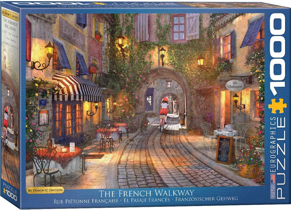 Puzzle 1000 Teile Puzzle - Puzzle - Romantisches Frankreich von Dominic Davis, Puzzleteile