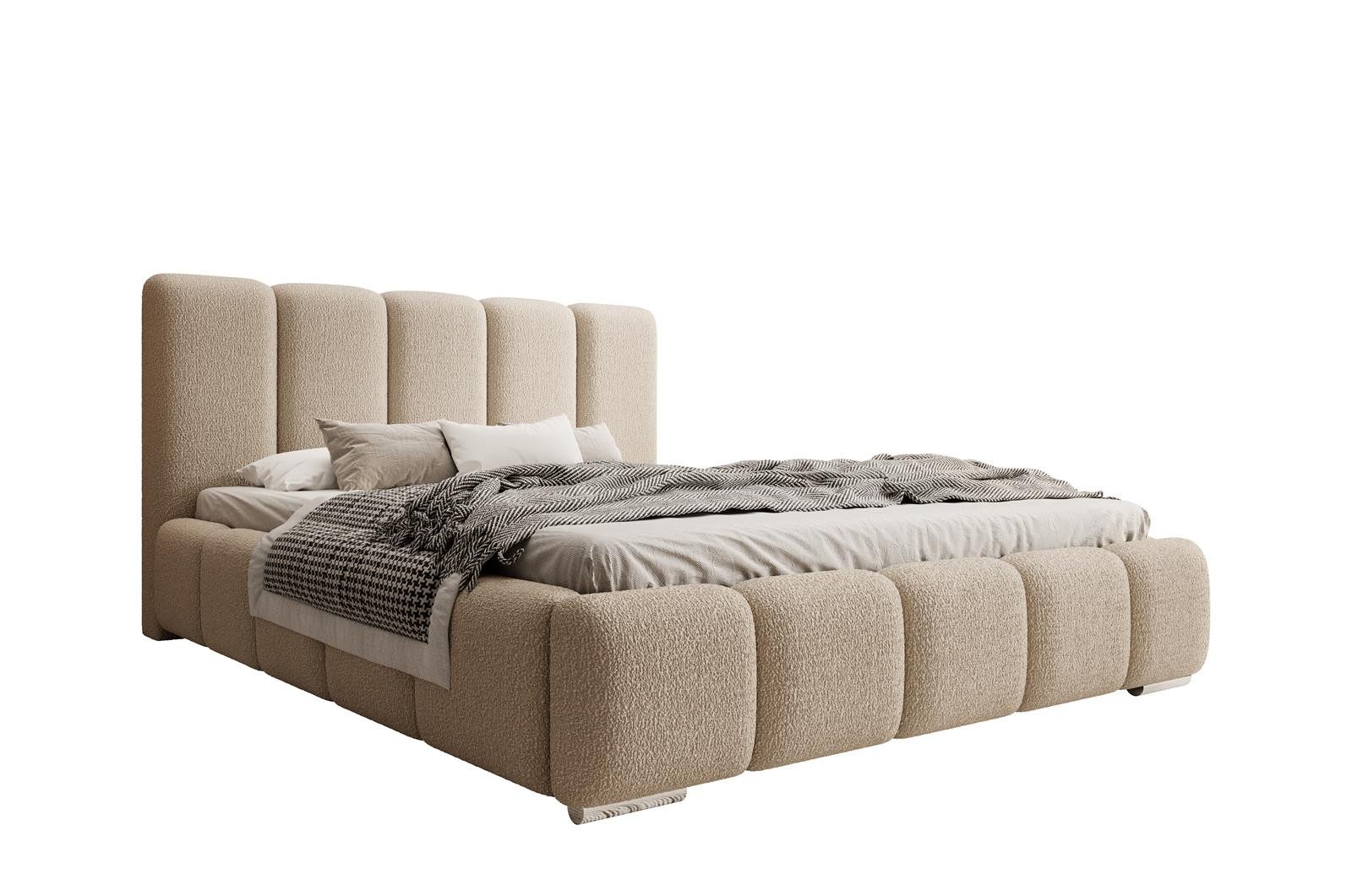 Compleo Polsterbett BUBBLE Boucle, Leistenlattenrost aus günstig online kaufen