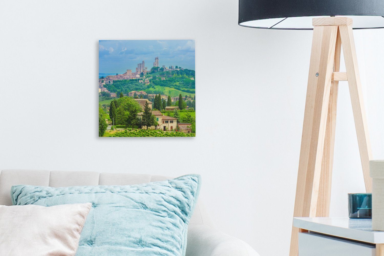 St), Die San Leinwandbild von Gimignano (1 OneMillionCanvasses® Bilder Schlafzimmer in der Wohnzimmer für Toskana, Hügel Leinwand