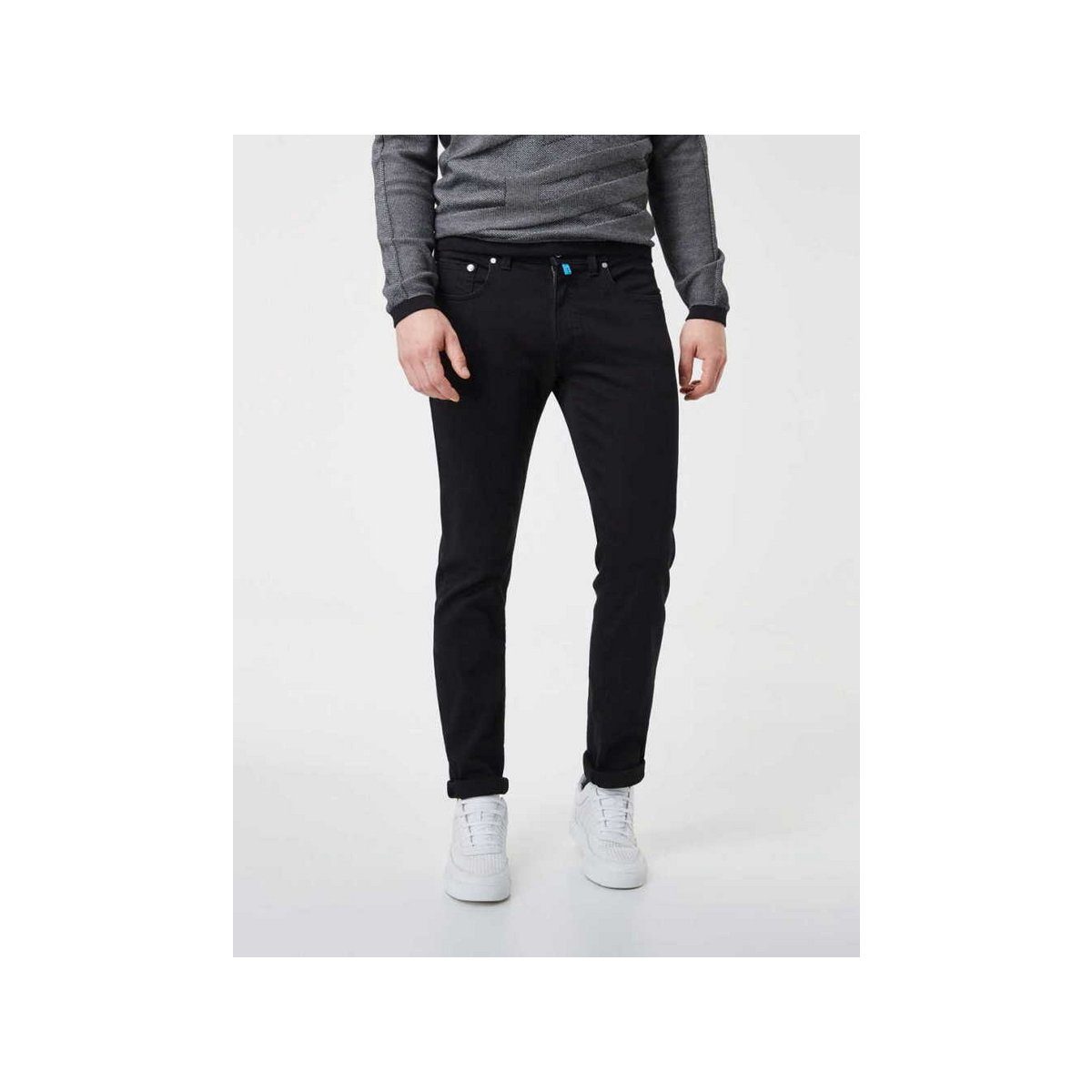 Pierre Cardin Straight-Jeans schwarz regular (1-tlg)