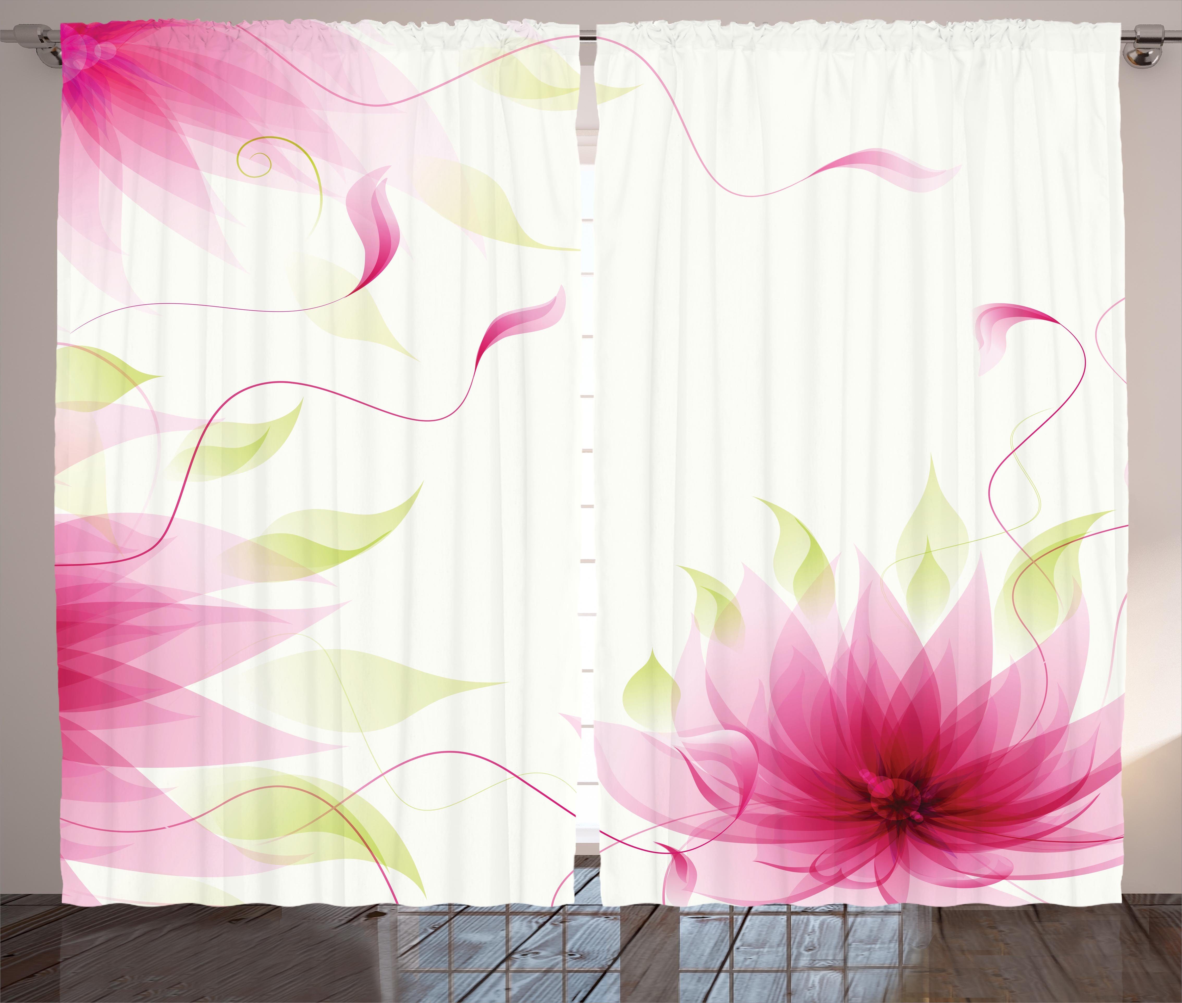 und natürlichen Lotus Kräuselband Schlaufen Zusammenfassung mit Blume Gardine Schlafzimmer Haken, Vorhang Abakuhaus,