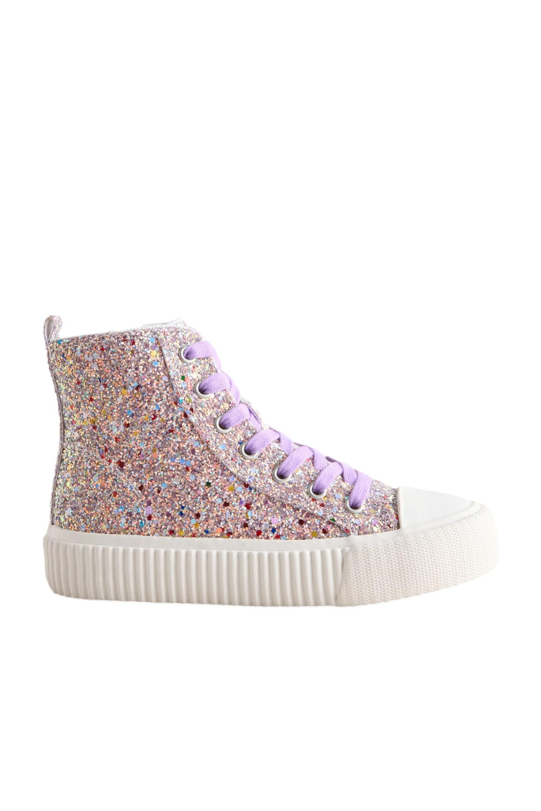Next Hi-Top-Sneaker zum Schnüren, weite Passform Sneaker