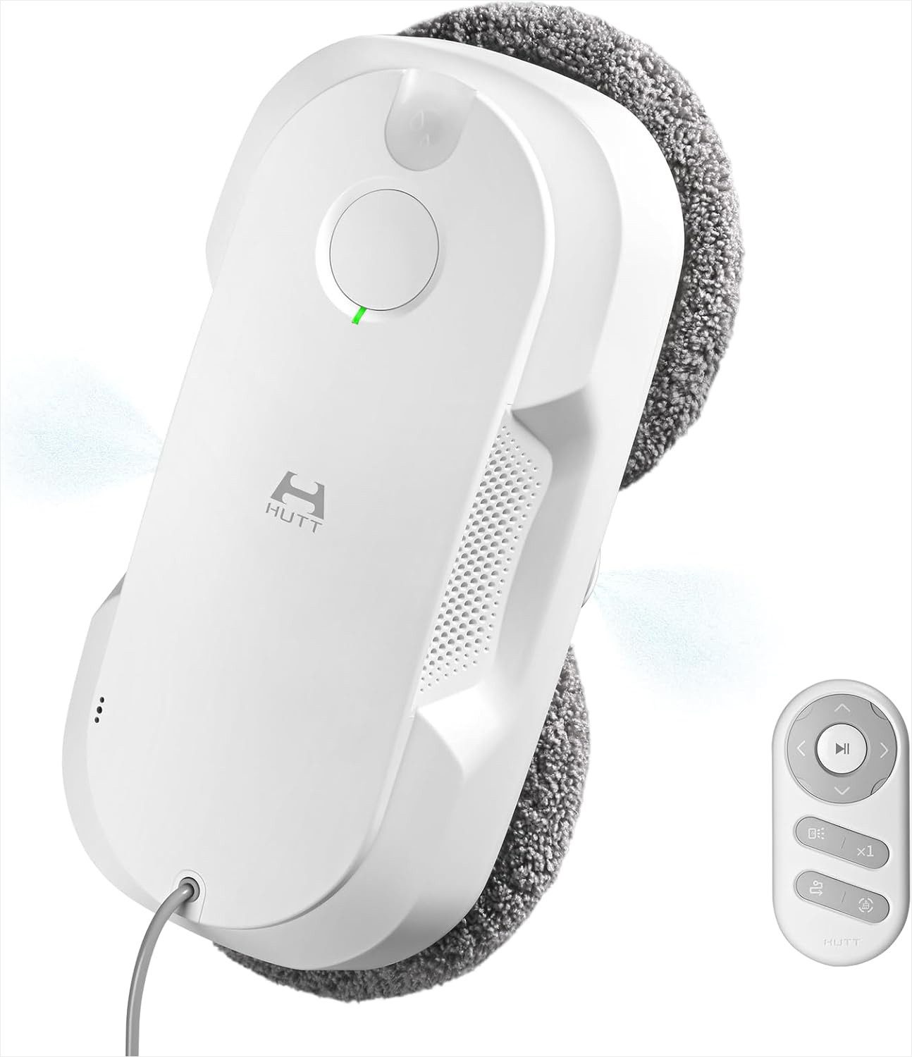 HUTT Fenstersauger Fensterputzroboter mit Sprühfunktion, Fensterputzer mit 80ML Tank, mit Wassertank und Sprühfunktion