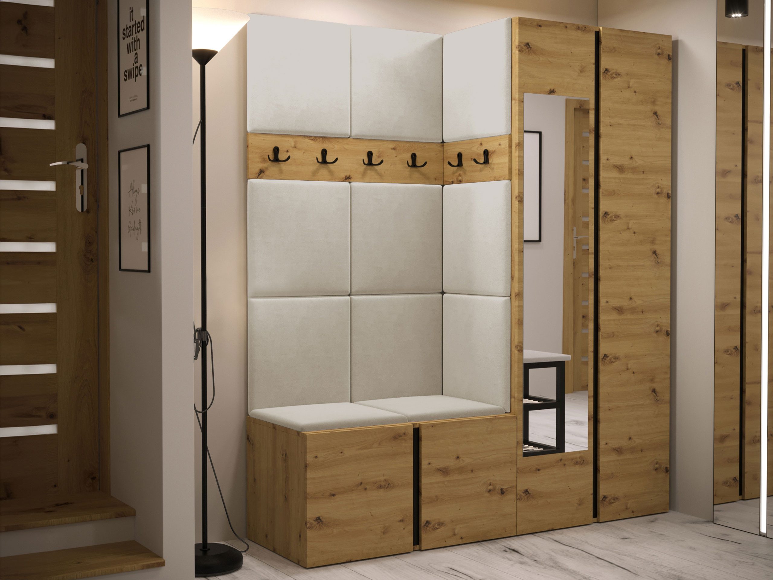 MIRJAN24 Garderoben-Set Orion XII, (Komplett-Set, Schrank, Schrank mit Spie günstig online kaufen