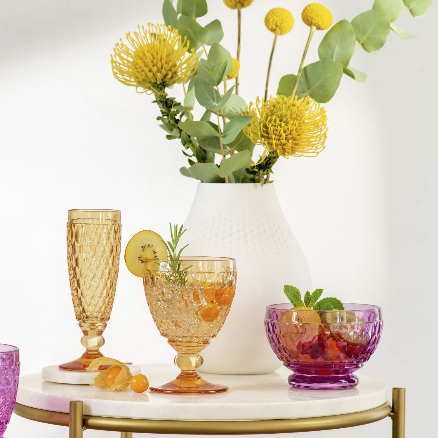 Villeroy & Boch Dessertschale Boston Berry, Kristallglas, spülmaschinenfest