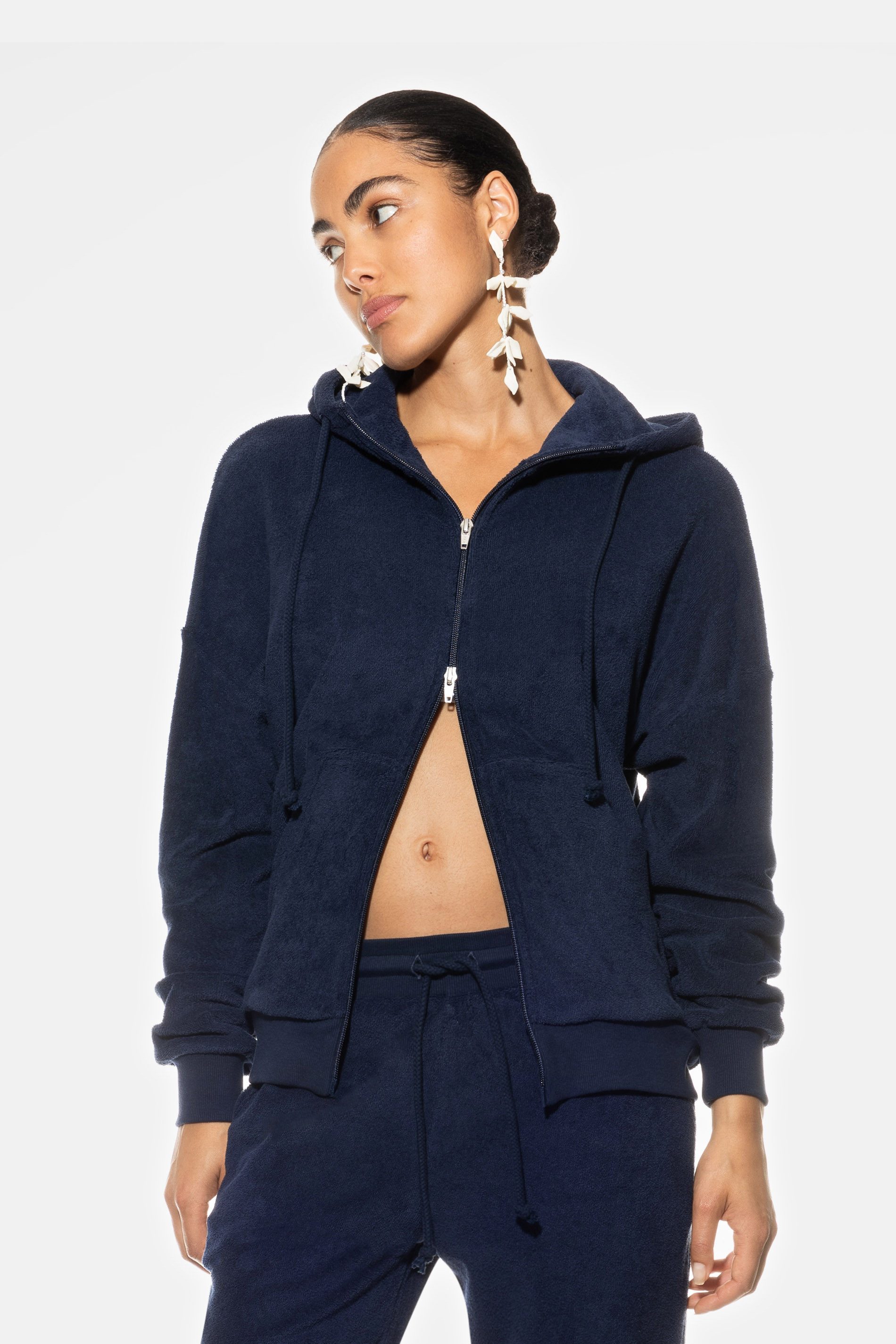 Mey Pyjamaoberteil Mey Damen Cardigan Hoodie Serie Rebeca Uni (1-tlg)