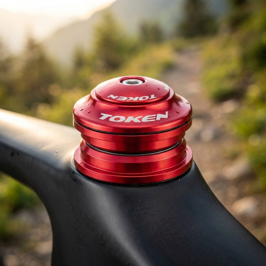 Token Fahrradlenker TOKEN Steuersatz MTX-Serie AHead 1 1/8" rot (44mm)