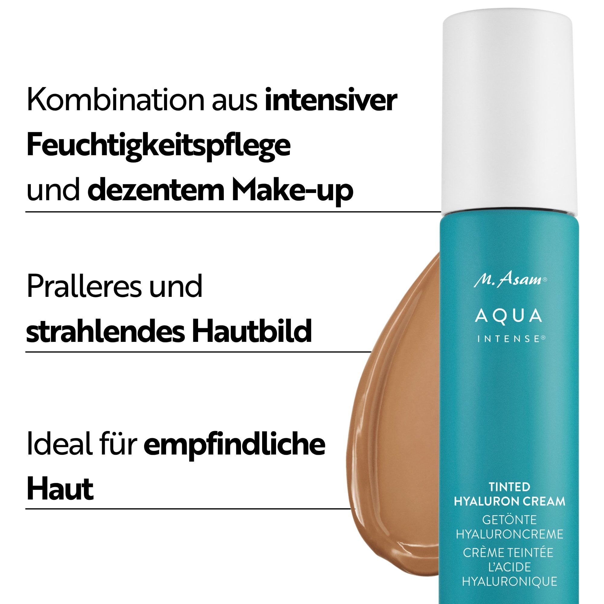 asambeauty Getönte Gesichtscreme Getönte Hyaluron Tagescreme