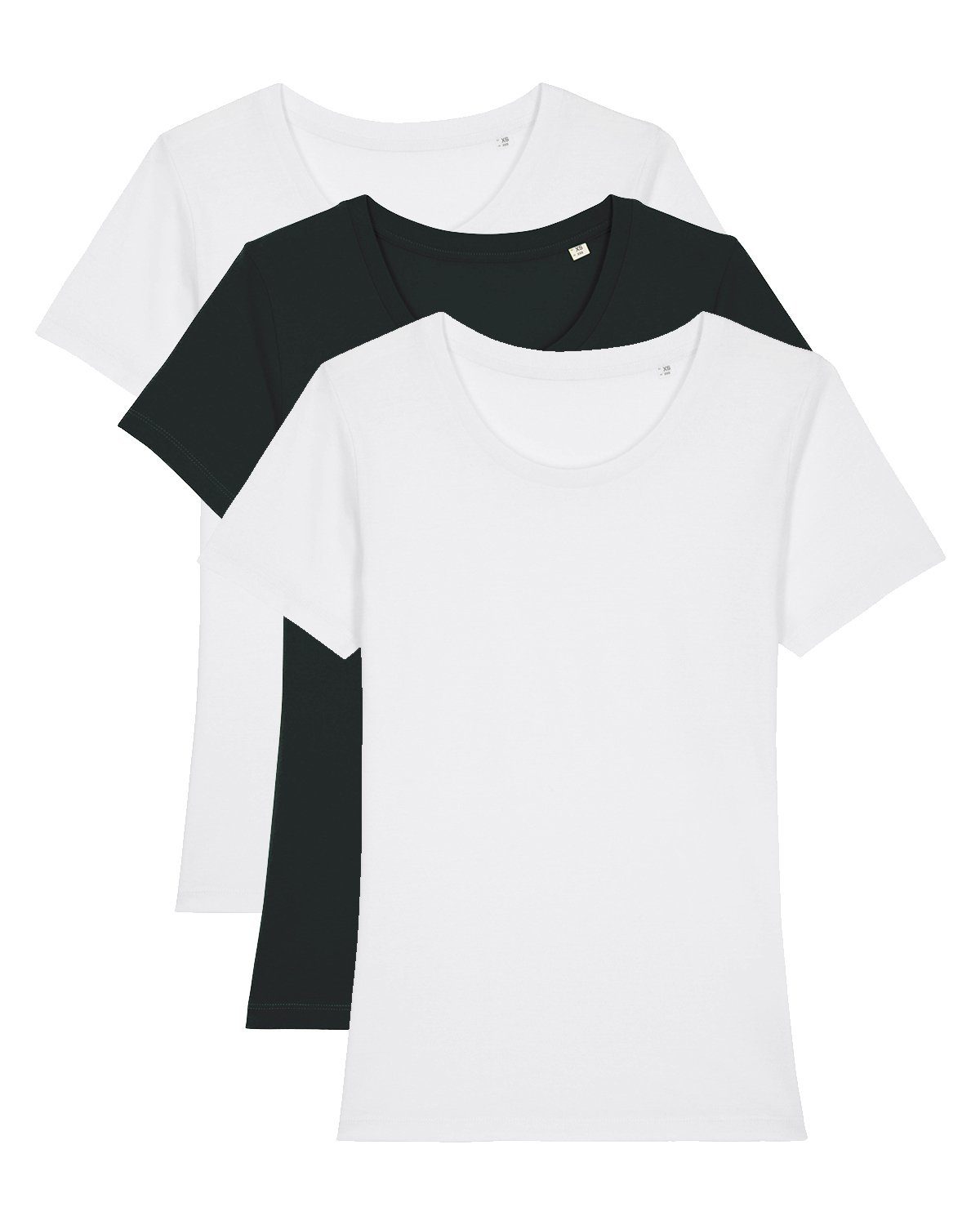 wat? Apparel Print-Shirt 3er Pack Expresser Basic (1-tlg) 2x weiß - 1x schwarz | T-Shirts