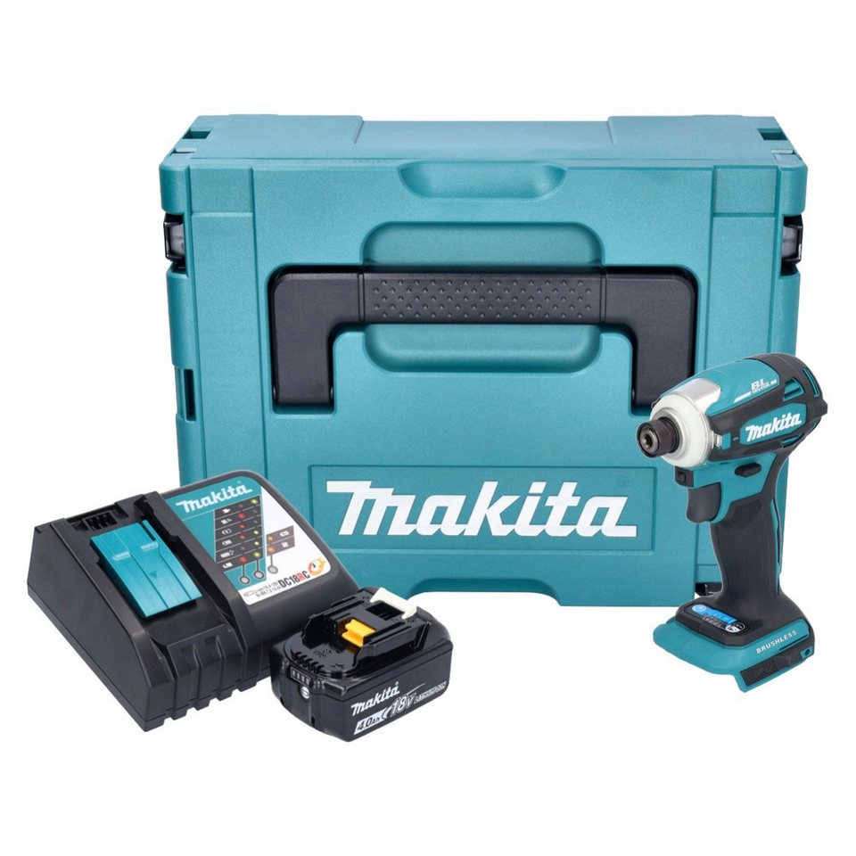 Thumbnail - Makita Akku-Schlagschrauber Makita DTD 172 RM1J Akku Schlagschrauber 18 V 180 Nm 1/4" Brushless +