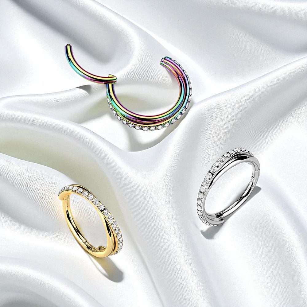 Taffstyle Nasenpiercing Septum Piercing Clicker Tragus günstig online kaufen