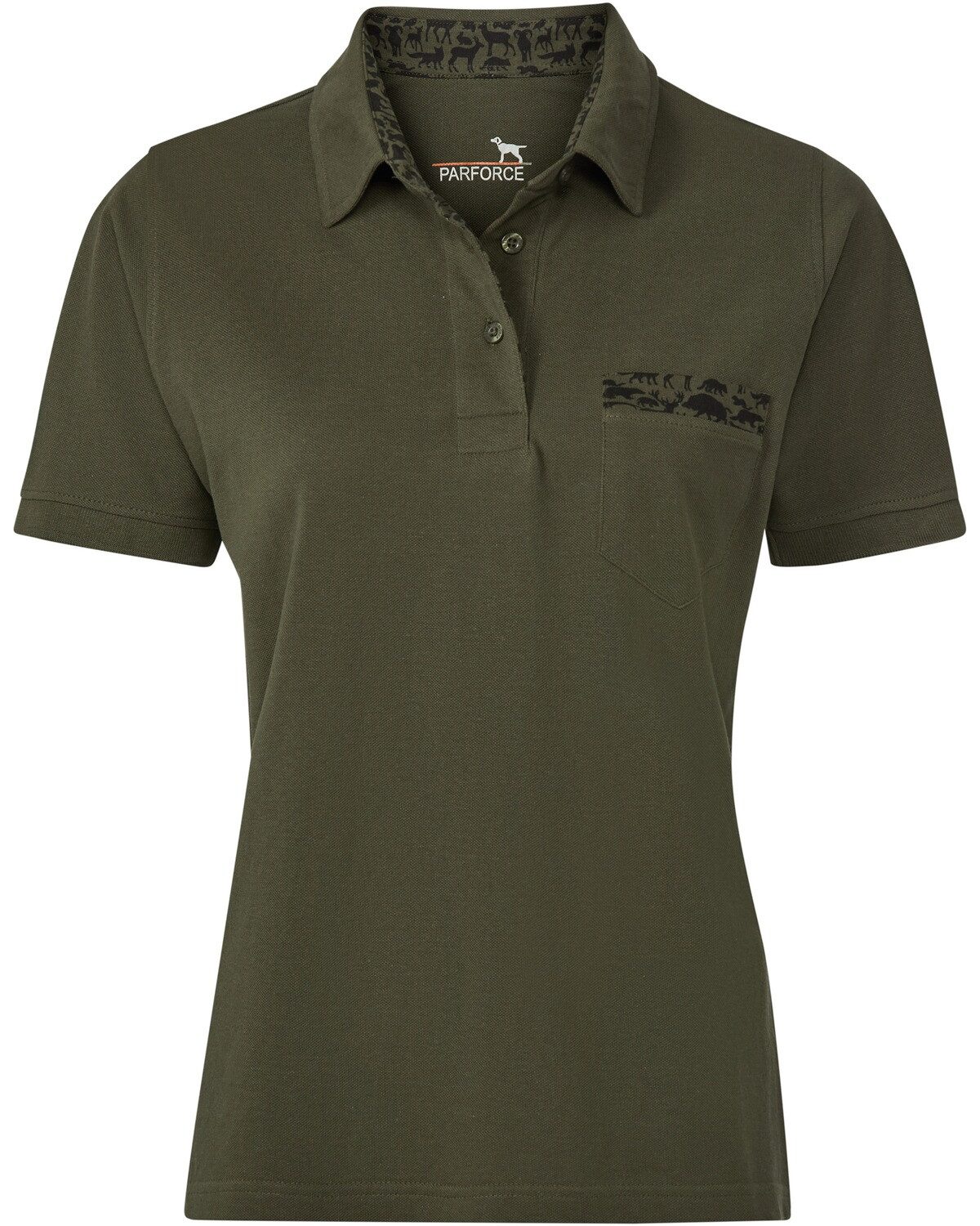 Parforce Poloshirt Damen Poloshirt Waldtier-Detail günstig online kaufen