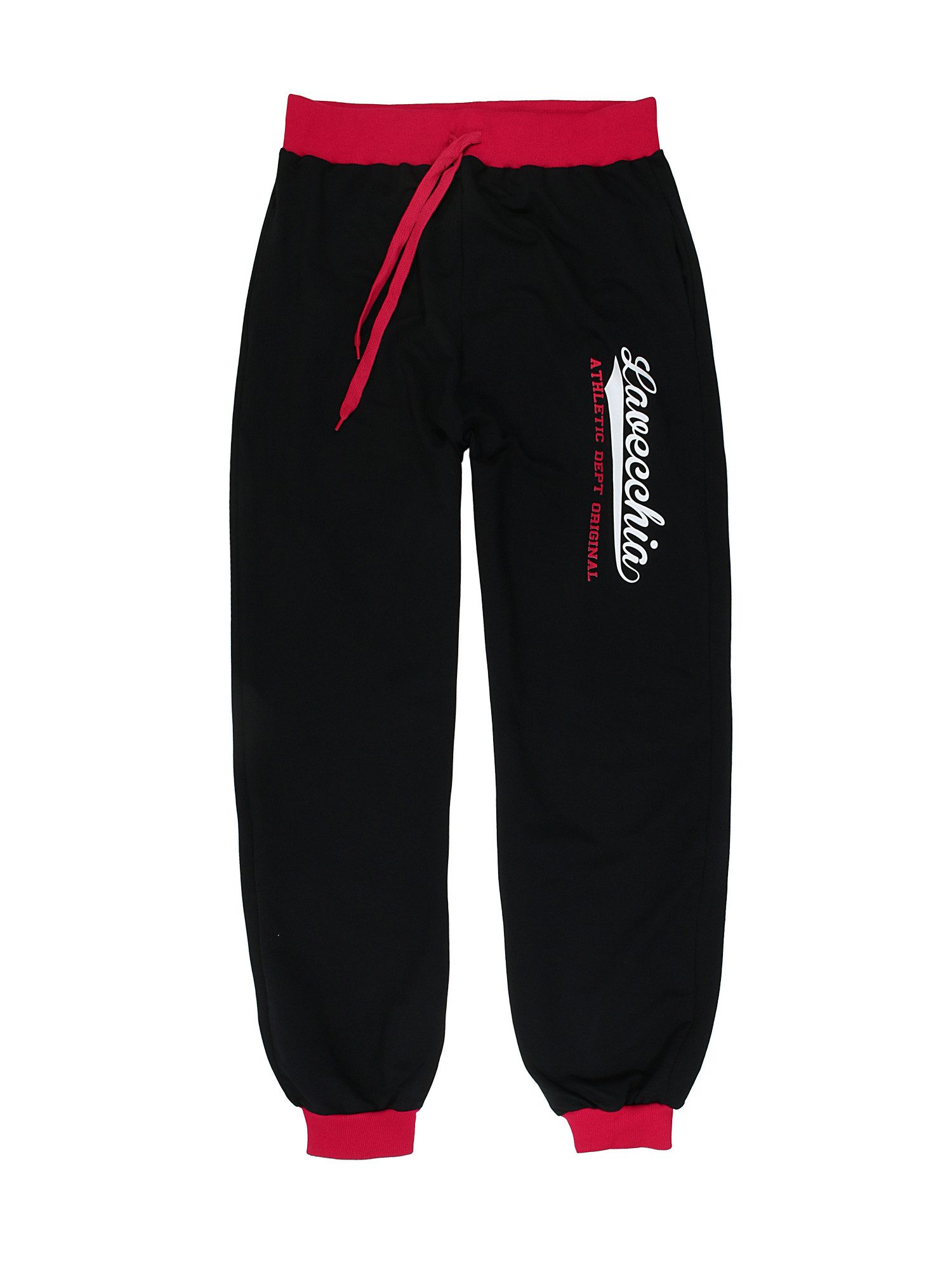 Jogginghose Lavecchia Herren Jogginghose LV-2020 (Black-Red, 4XL)