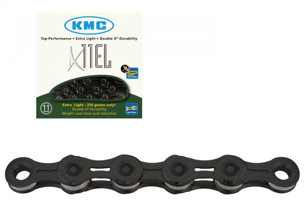 KMC Fahrradkette KMC Kette X-11 EL BlackTech 118 Glieder NewDouble X Durability für 11-