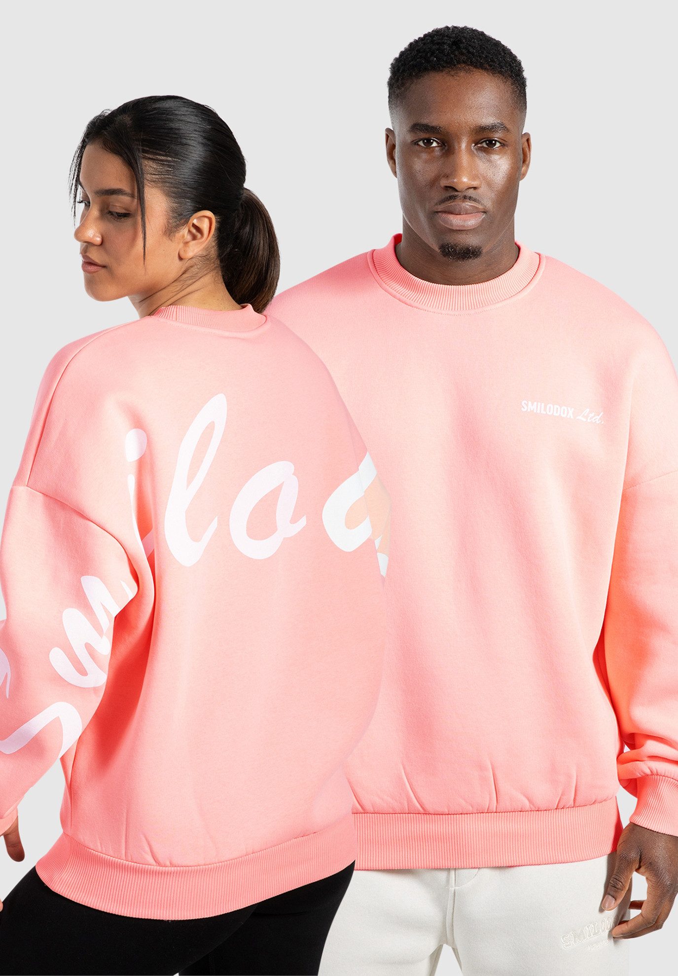 Smilodox Sweatshirt Unisex Liquid Brail, Oversize günstig online kaufen