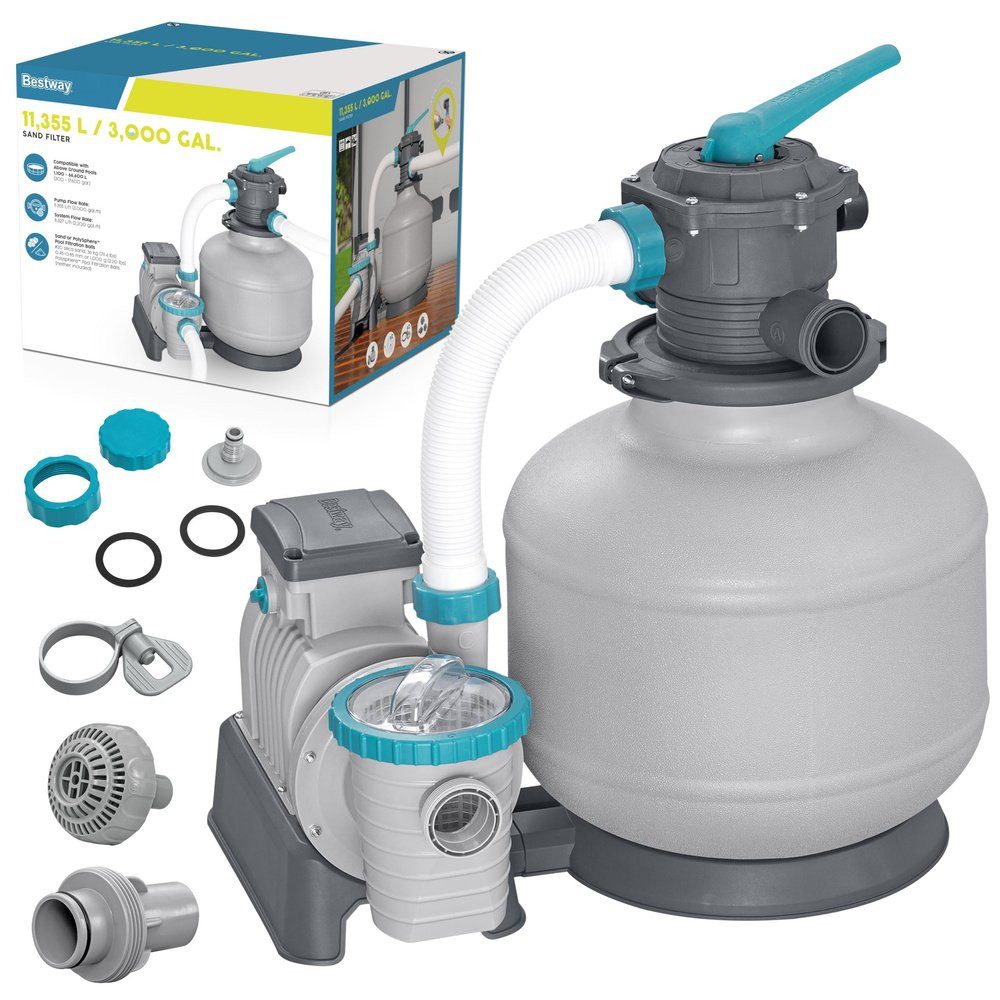 BESTWAY Pool-Filterpumpe Sandpumpe 11355 L/h Bestway 58486