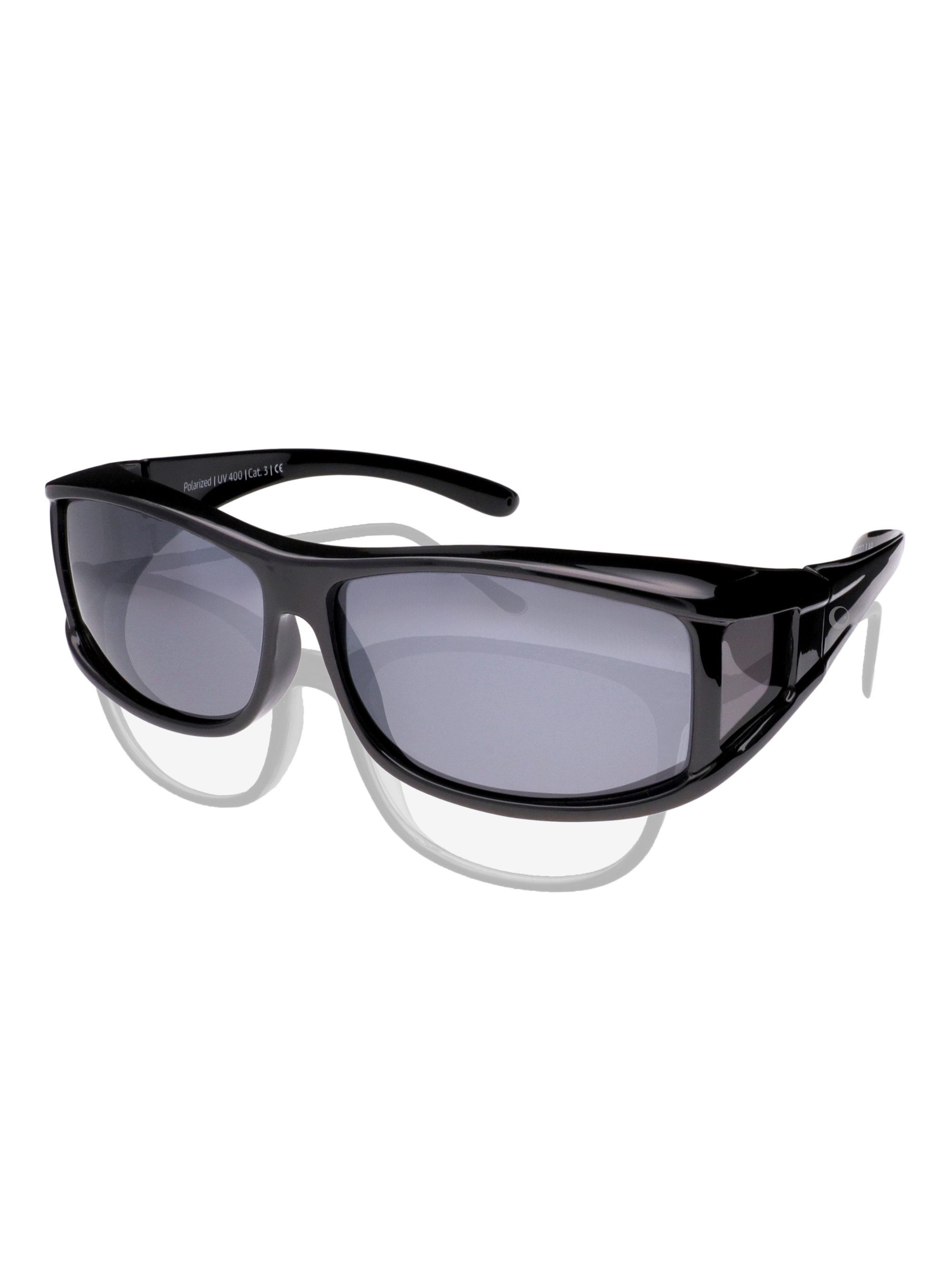 ActiveSol Sonnenbrille Überzieh-Sonnenbrille Classic, Herren polarisierte, UV-Schutz, Mit Seitenfenster