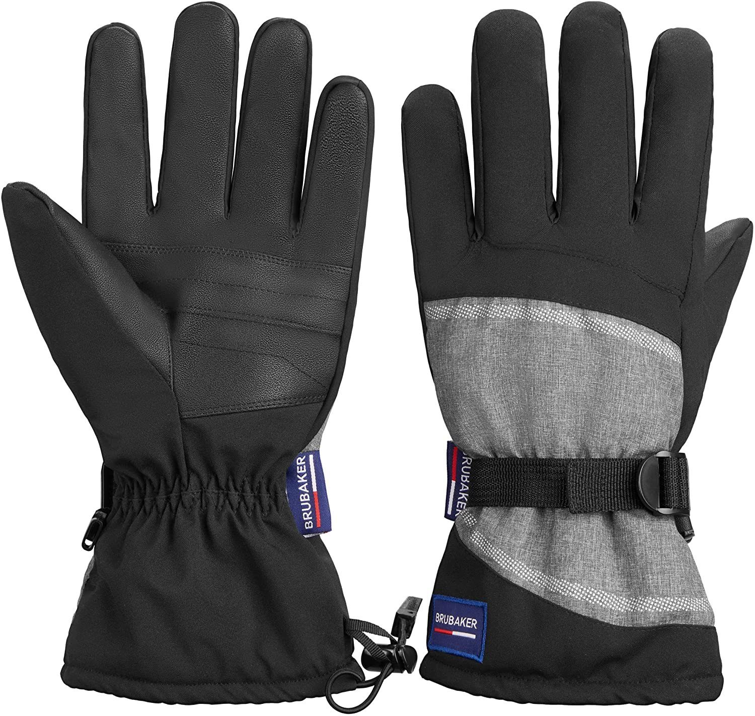 BRUBAKER Skihandschuhe Extra Warme Snowboardhandschuhe (1-St) Wasserdicht - Winterhandschuhe - Thermo Handschuhe für Wintersport