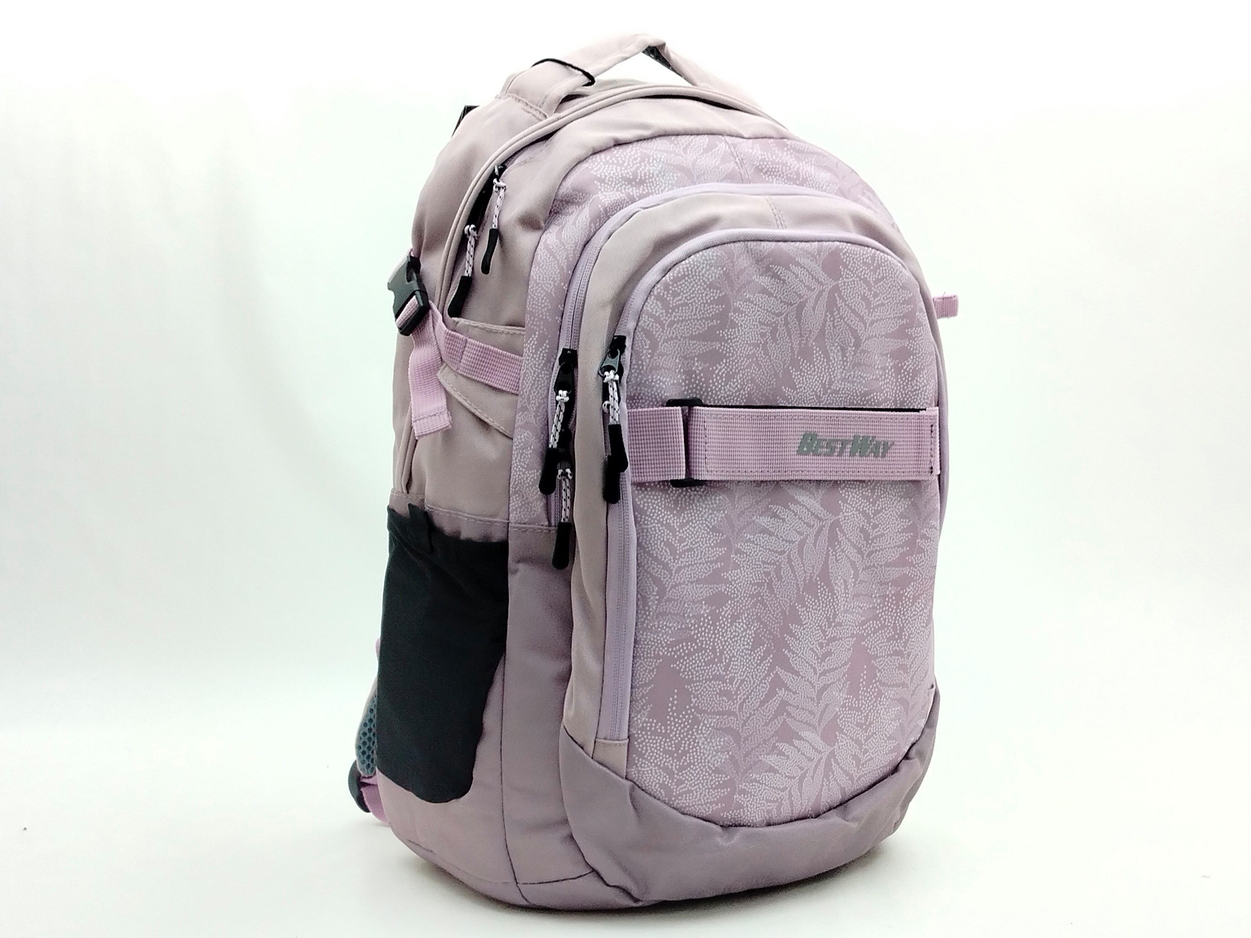 BESTWAY Schulrucksack Rucksack altrosa