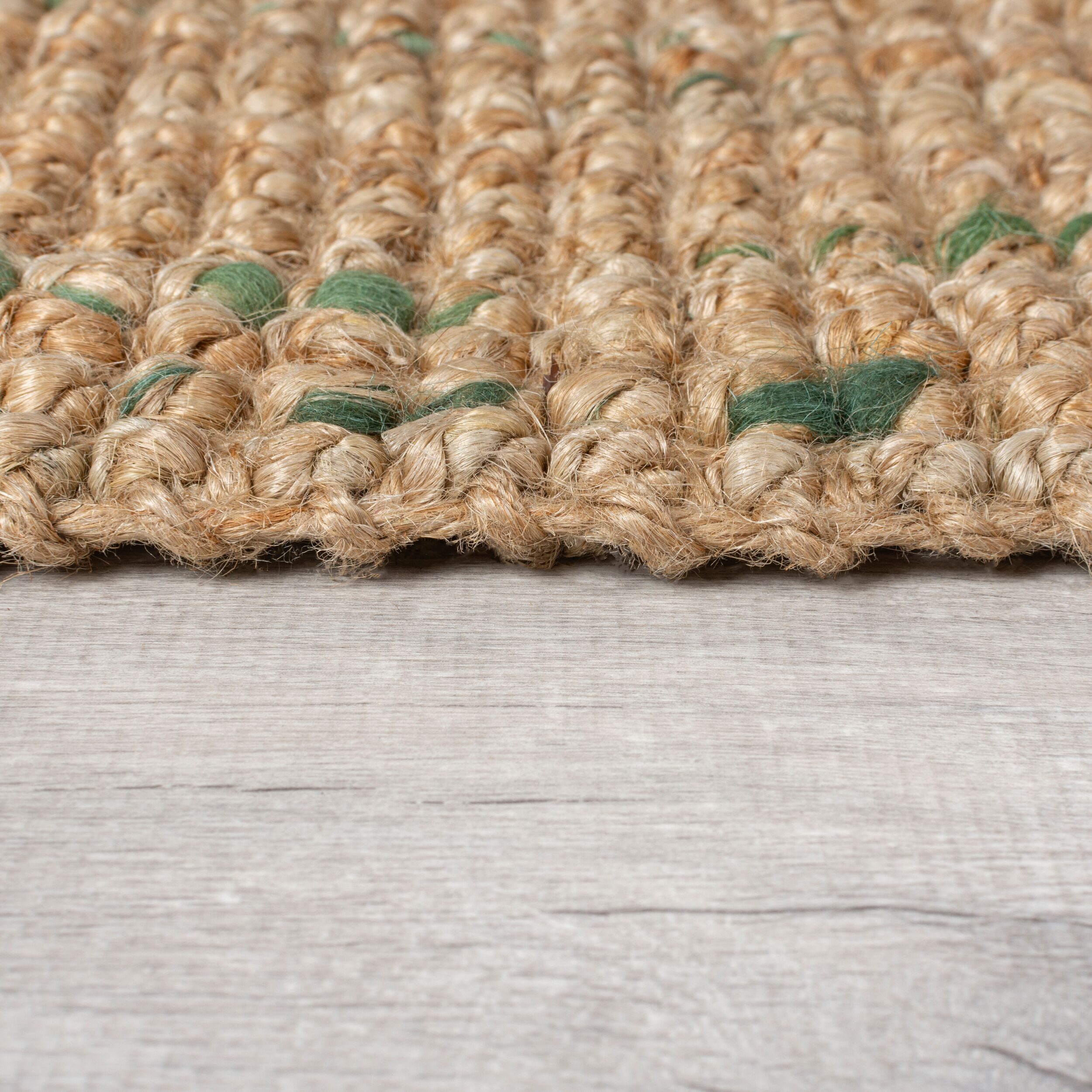 FLAIR RUGS Teppich Jute Boucle, rechteckig, Höhe: 7 mm, aus 100% Jute, mit Fransen, aus Naturfasern