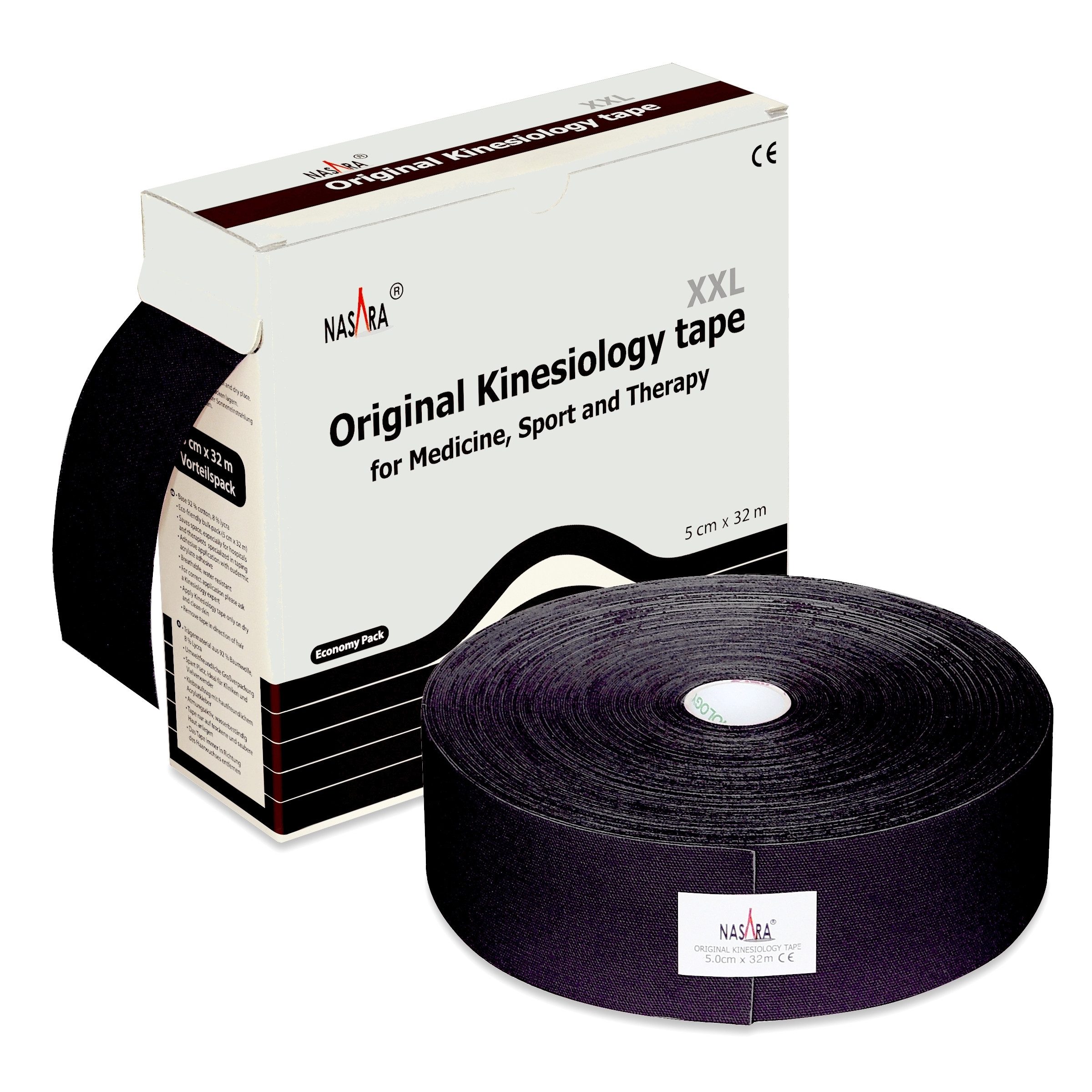 NASARA Kinesiologie-Tape NASARA Kinesio Tape, 5cm x 32m - XXL