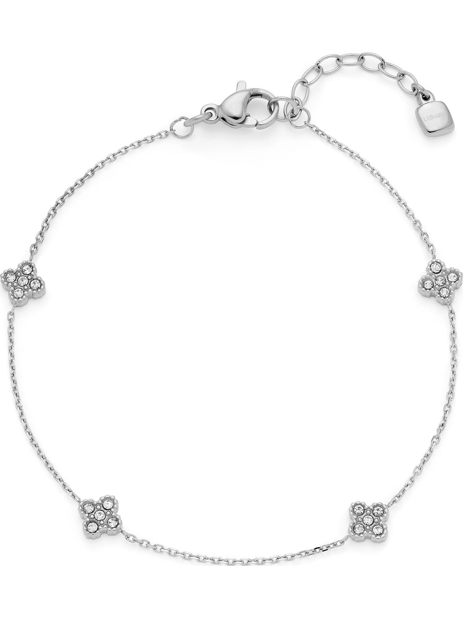 Edelstahlarmband Leonardo Damen-Armband Edelstahl Zirkonia