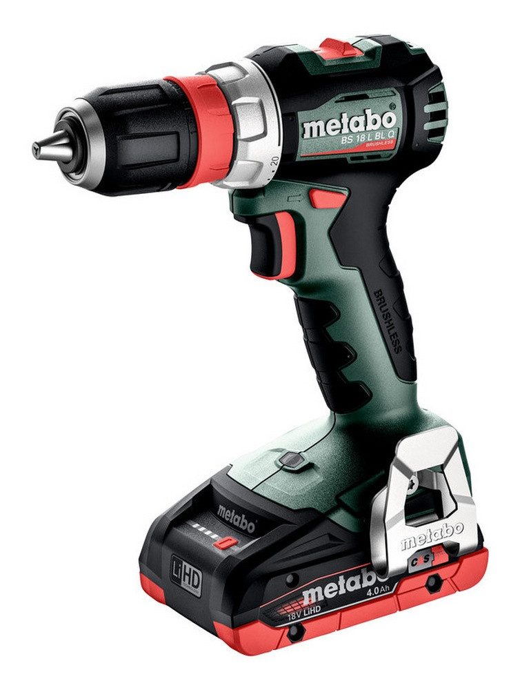 metabo Akku-Bohrschrauber BS 18 L BL Q, 18 V, 2 x 4 Ah LiHD in metaBOX 145