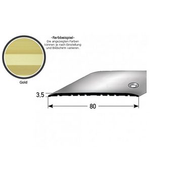 PROVISTON Übergangsprofil Aluminium, 80 x 3.5 x 1000 mm, Goldfarbig, Übergangsprofil