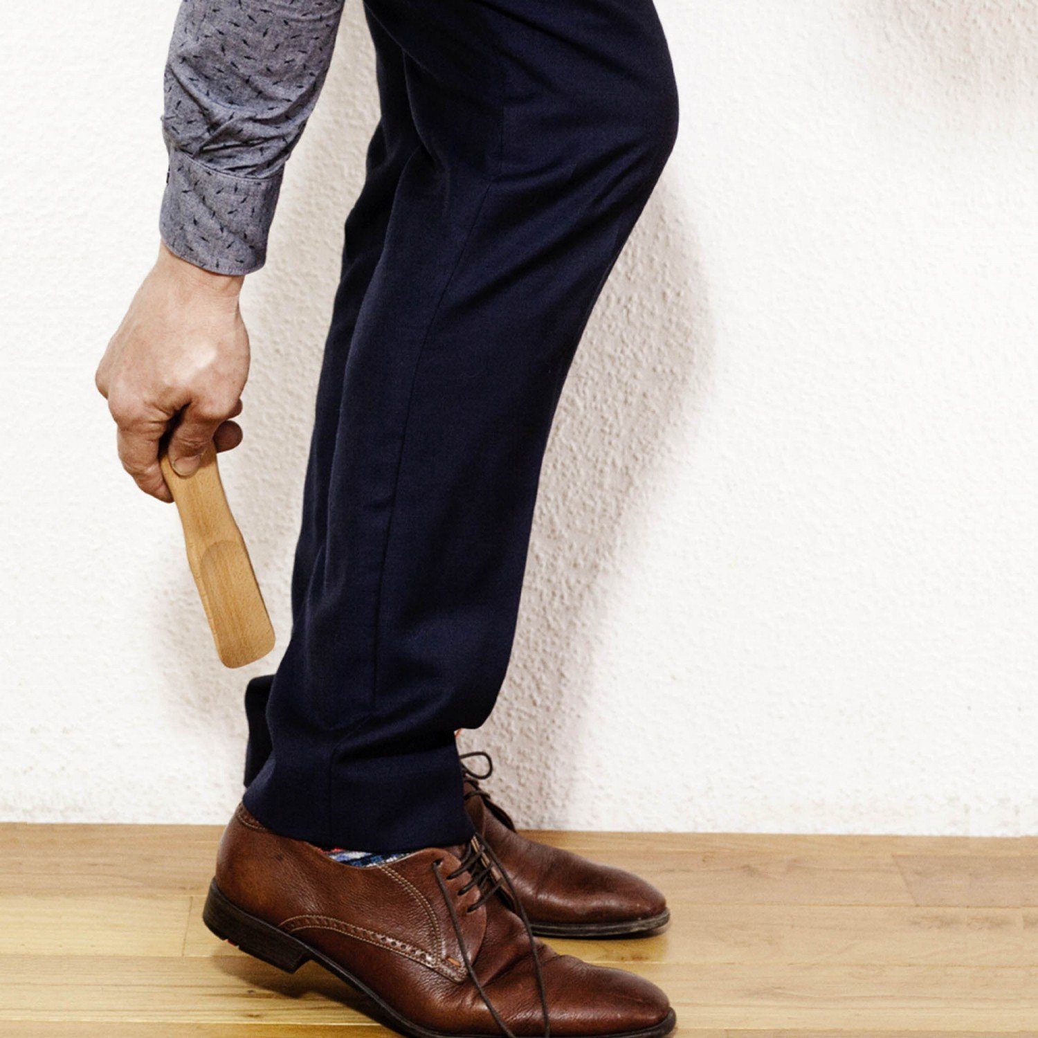 mitienda Stiefelknecht Schuhlöffel aus Buchenholz klein geölt