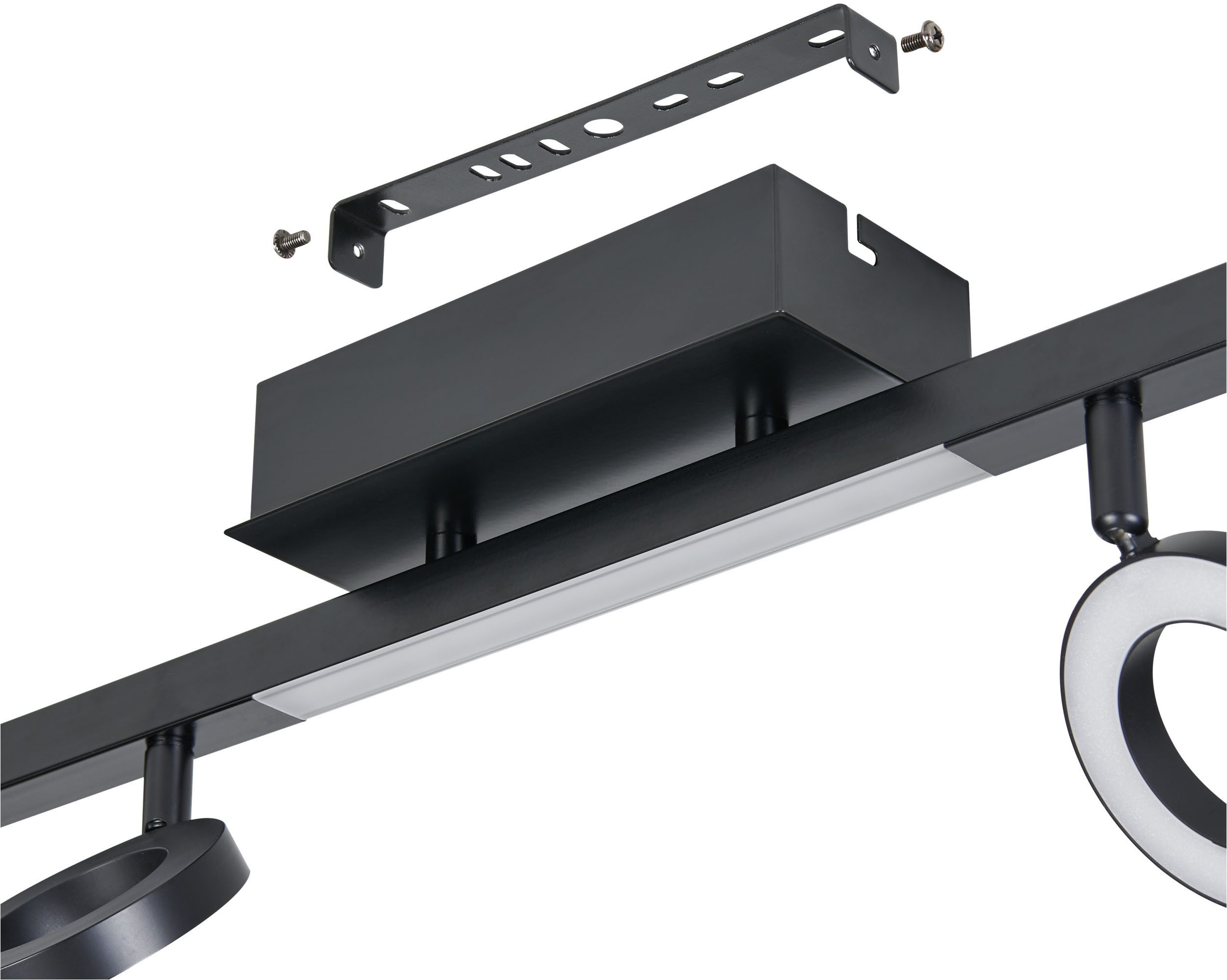 EGLO Deckenspot CARDILLIO 1 Spotlampe - Alu, Stahl - LED;LED - 6X3,2W;3X3,3W - IP20, LED fest integriert, Warmweiß, Wandleuchte, Wandspot, schwenkbar, Strahler, L158,5 x B8,5 x H19,5 cm