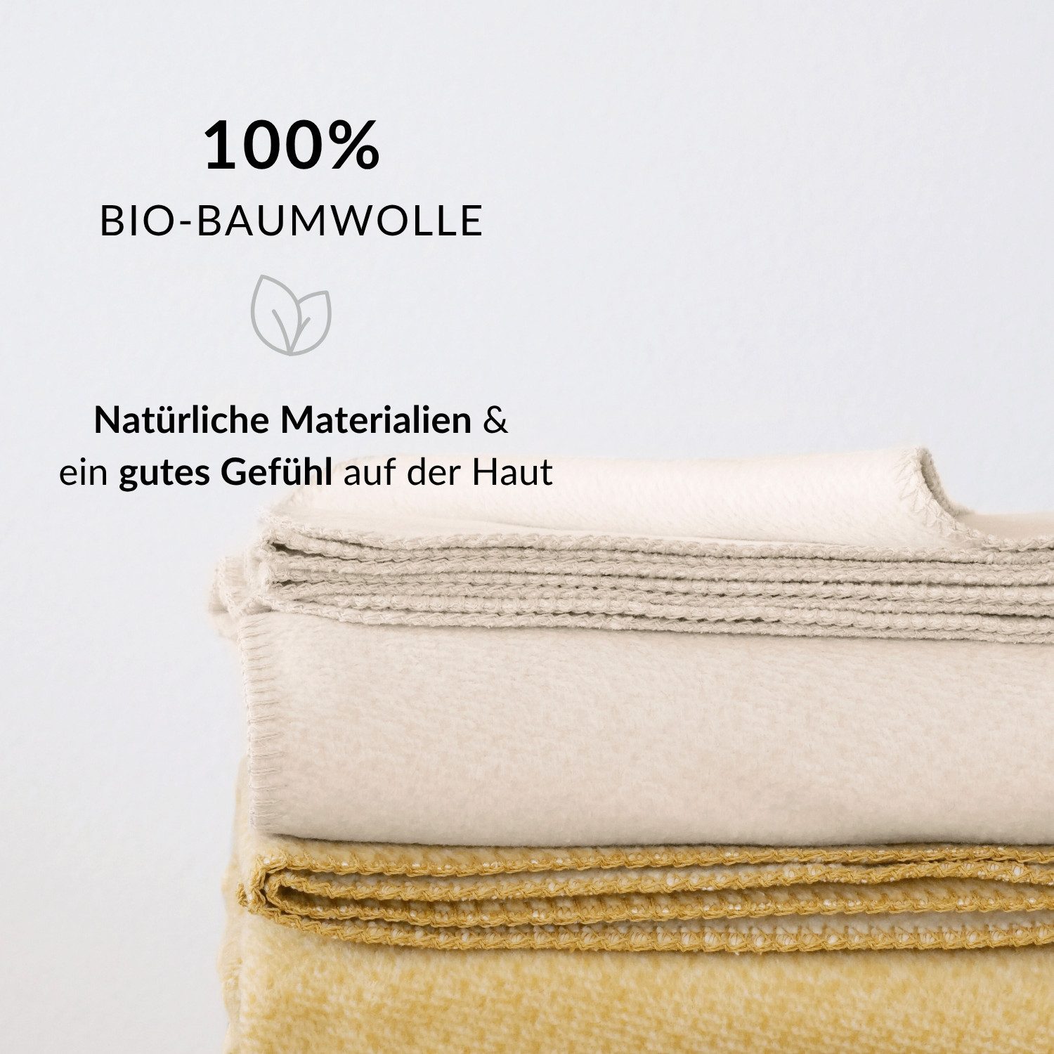 Wolldecke EMMA Premium Kuscheldecke aus 100% weicher Bio-Baumwolle in 7 Farben, RIEMA Germany, weiche Sofadecke 150x200cm Made in Germany, nachhaltig, OEKOTEX – Bild 4 von 5