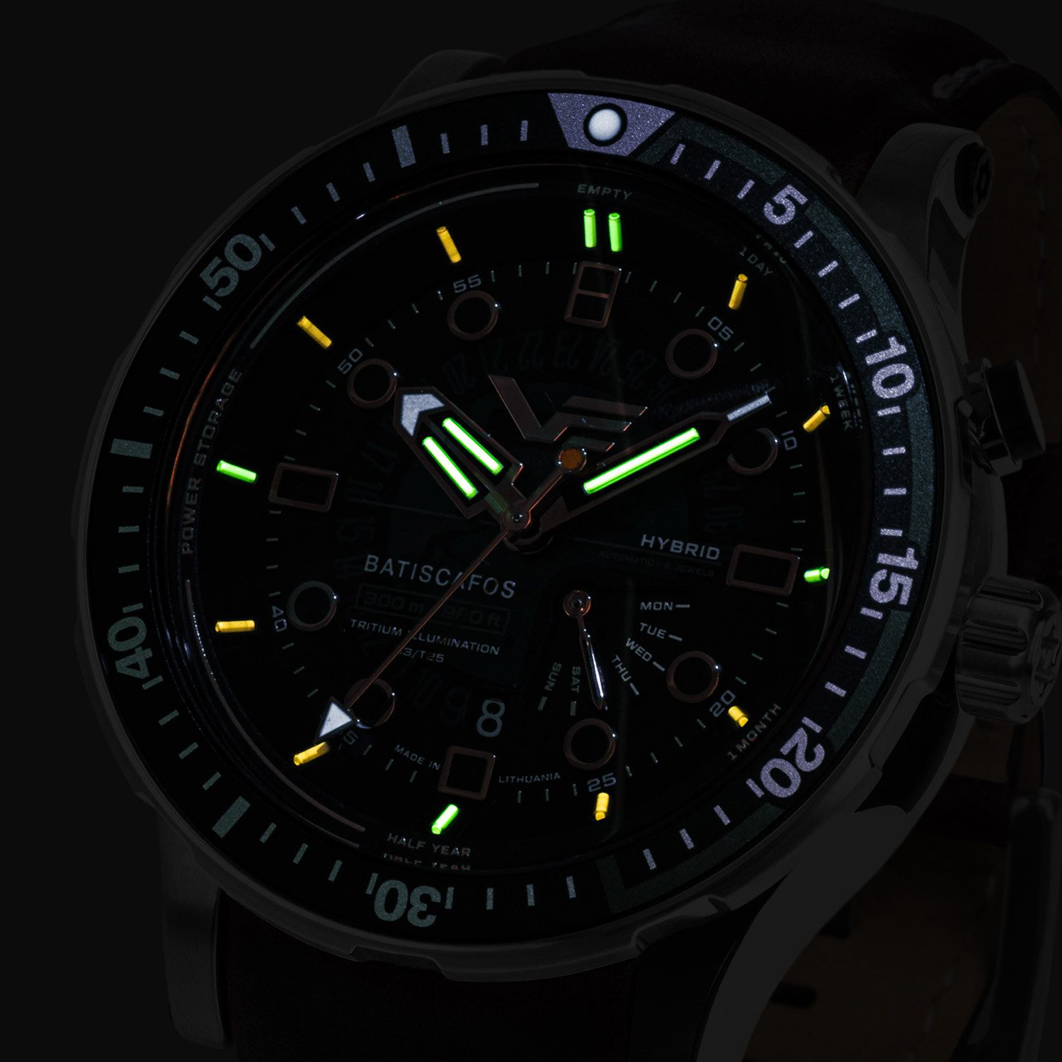 Vostok Europe Automatikuhr Hybrid Batiscafos Grün
