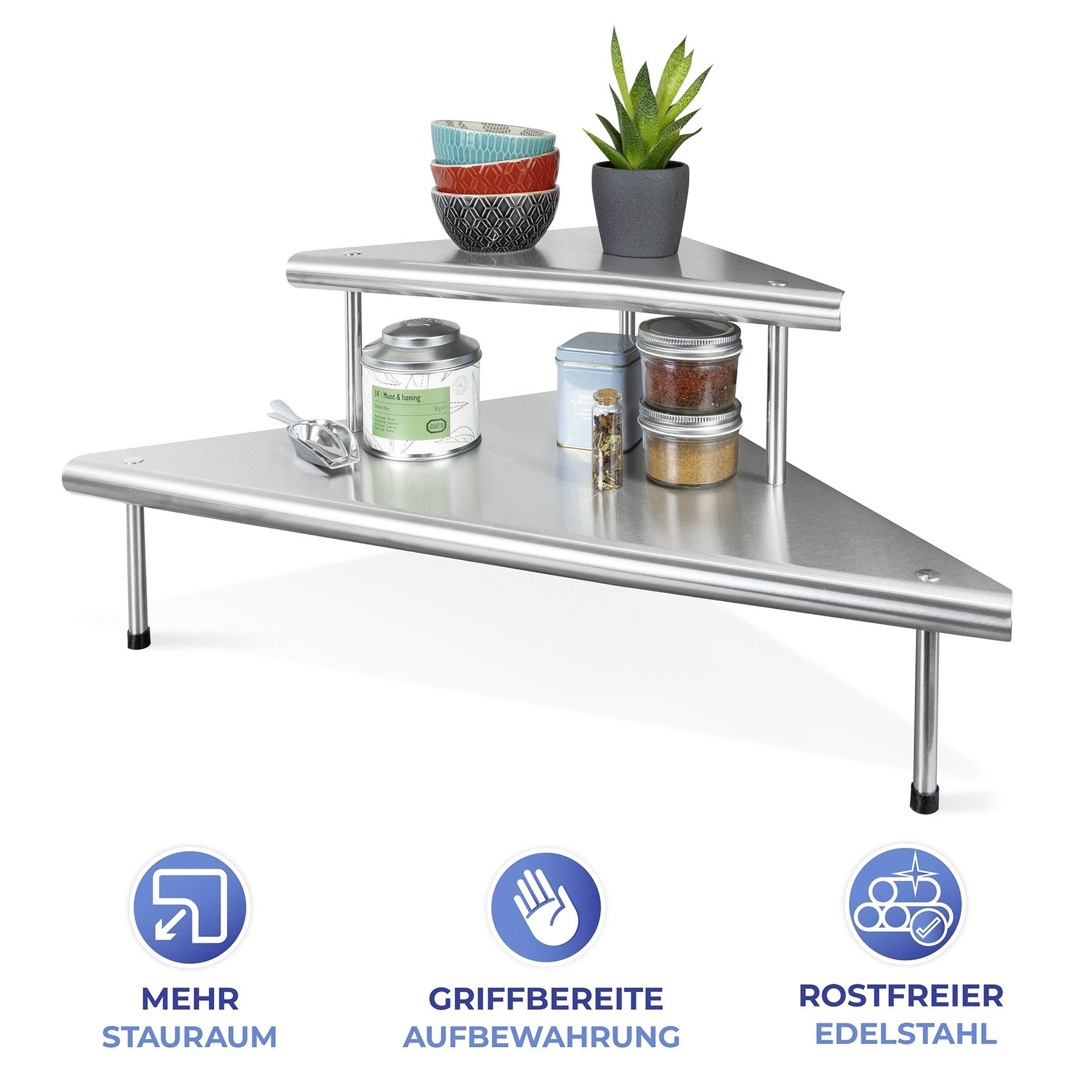 Maximex Küchenregal Modell Massivo Duo, Eckregal günstig online kaufen