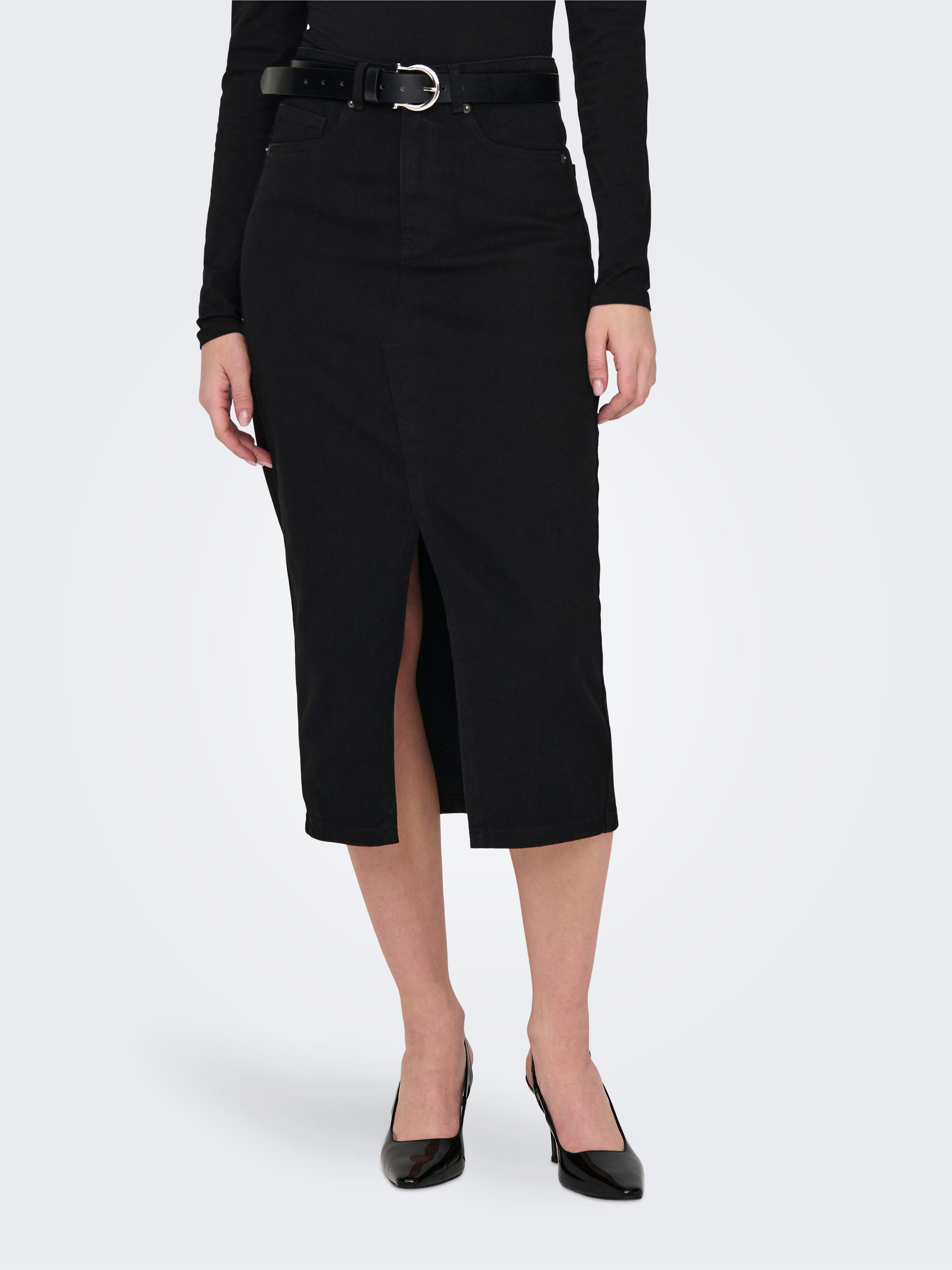 Jeansrock ONLSIRI FRONT SLIT SKIRT DNM GUA NOOS