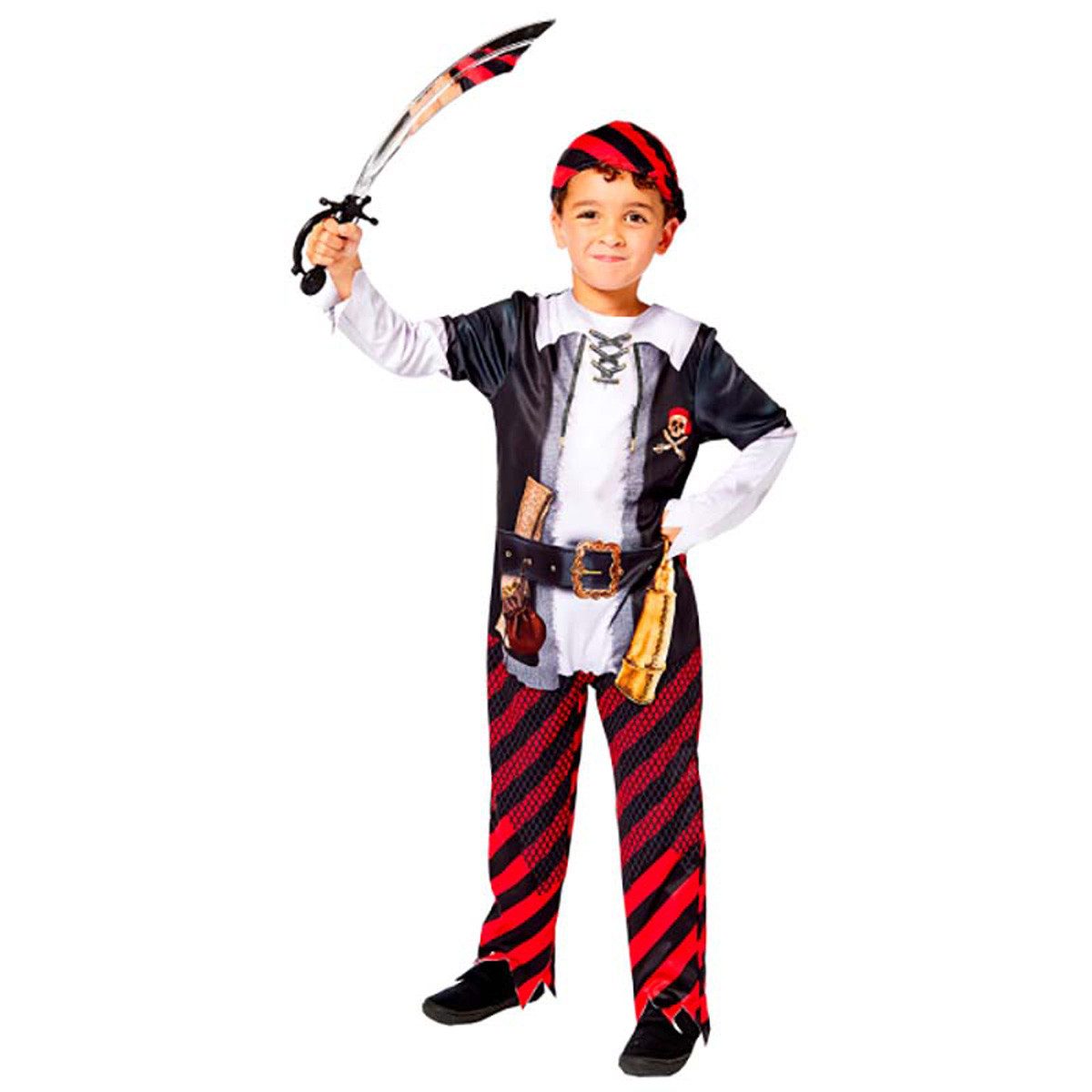 Piraten-Kostüm Kostüm Kid Pirat Gr. 4-6 Jahre