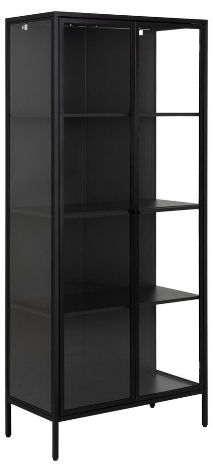 ebuy24 Vitrine Newcastle Vitrinenschrank H180 mit 2 Glastüren, sc