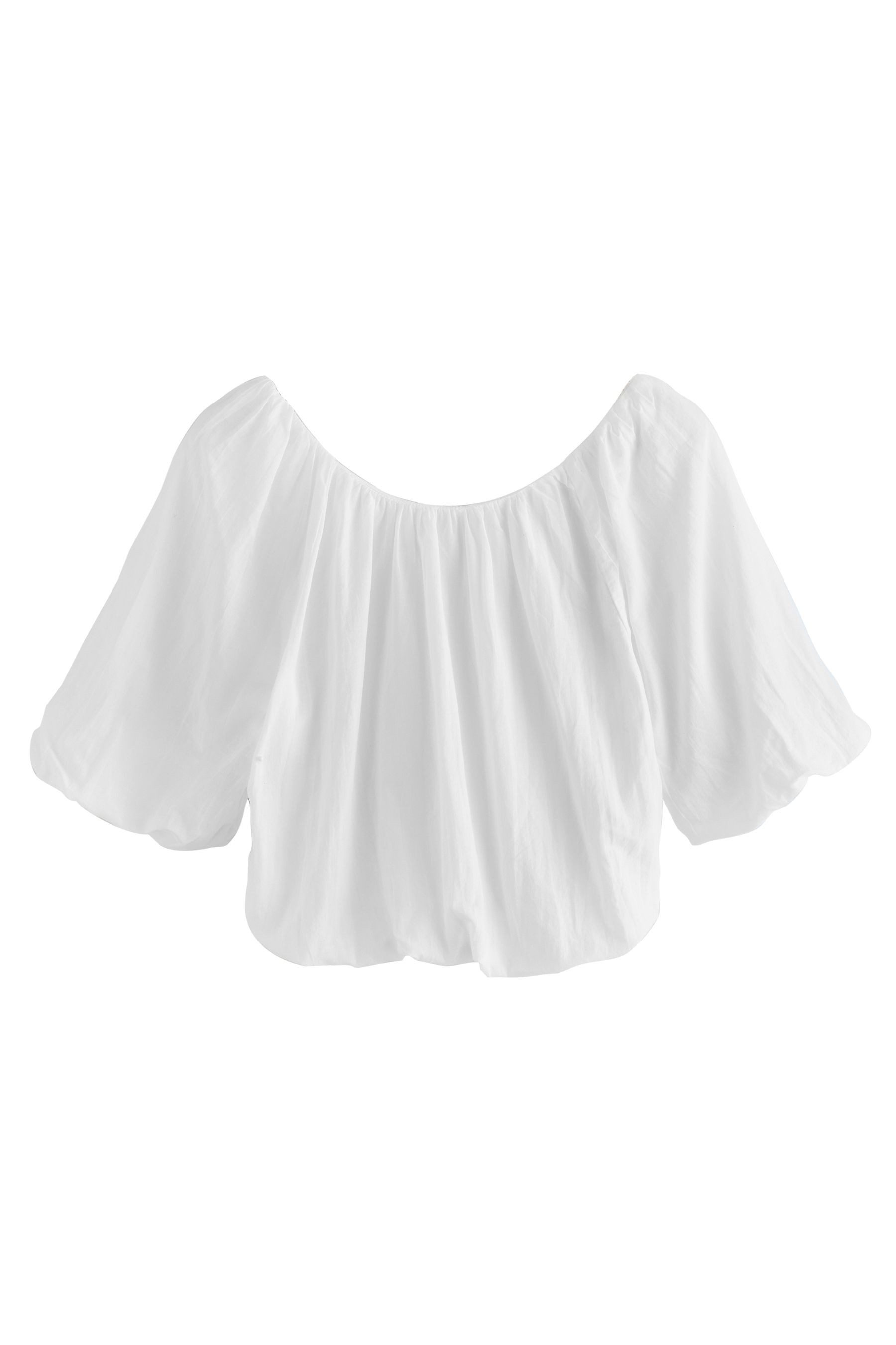 Next Carmenbluse Blousonoberteil mit Puffärmeln (1-tlg)