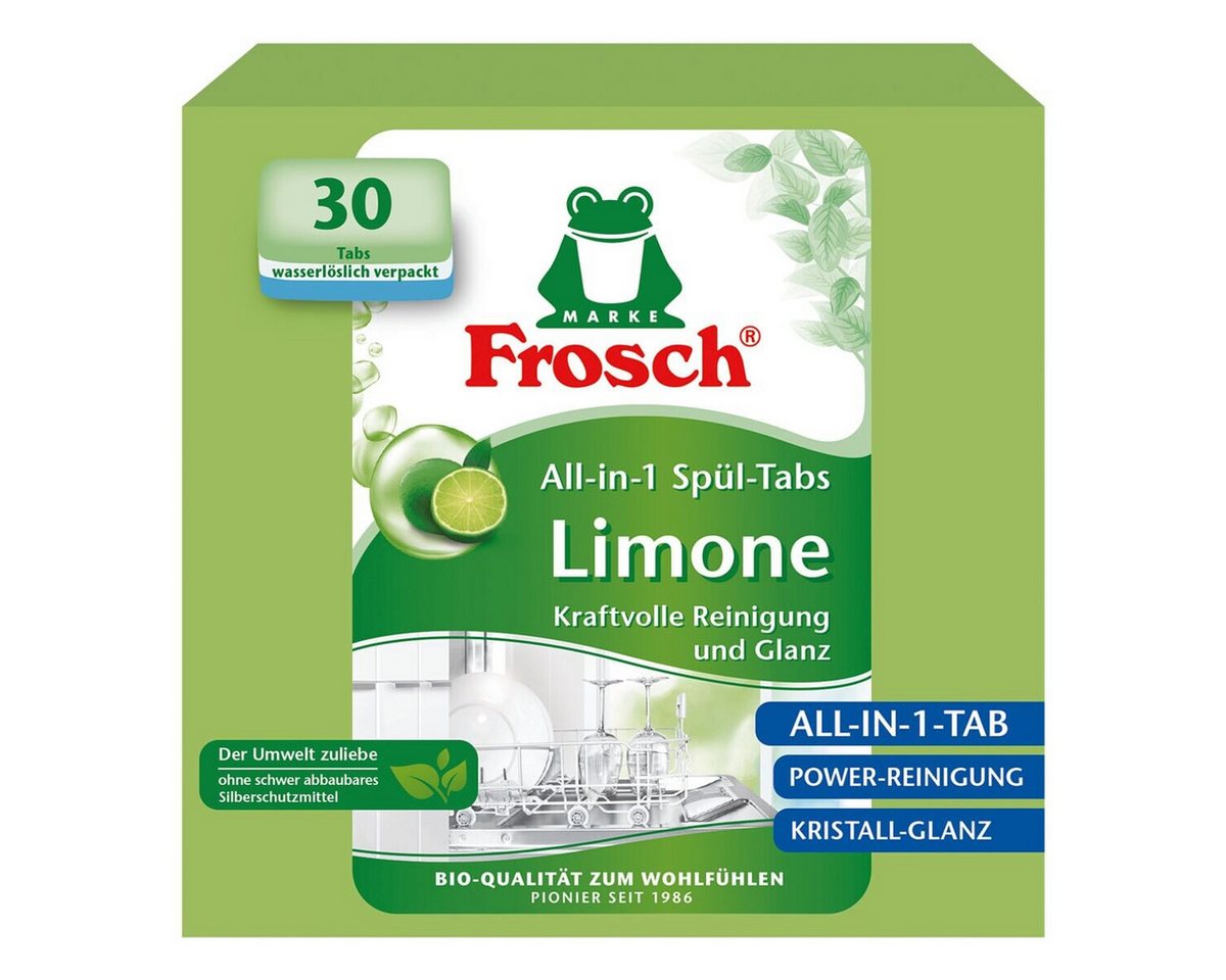FROSCH All-in-1 Limone Spülmaschinentabs (30 Tabs)